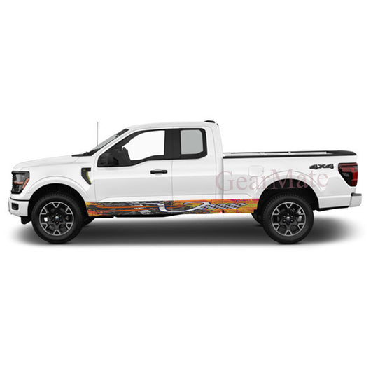 Maximum Velocity Rocker Panel Graphic Decal Kit (Left & Right Sides) - High Quality Vinyl for Trucks & SUVs