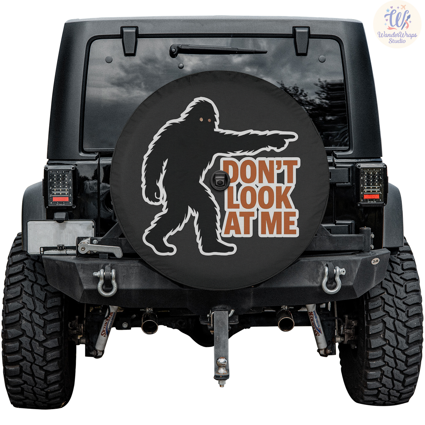 Don't Look At Me Spare Tire Cover – Waterproof UV Resistant Protector with Camera Hole