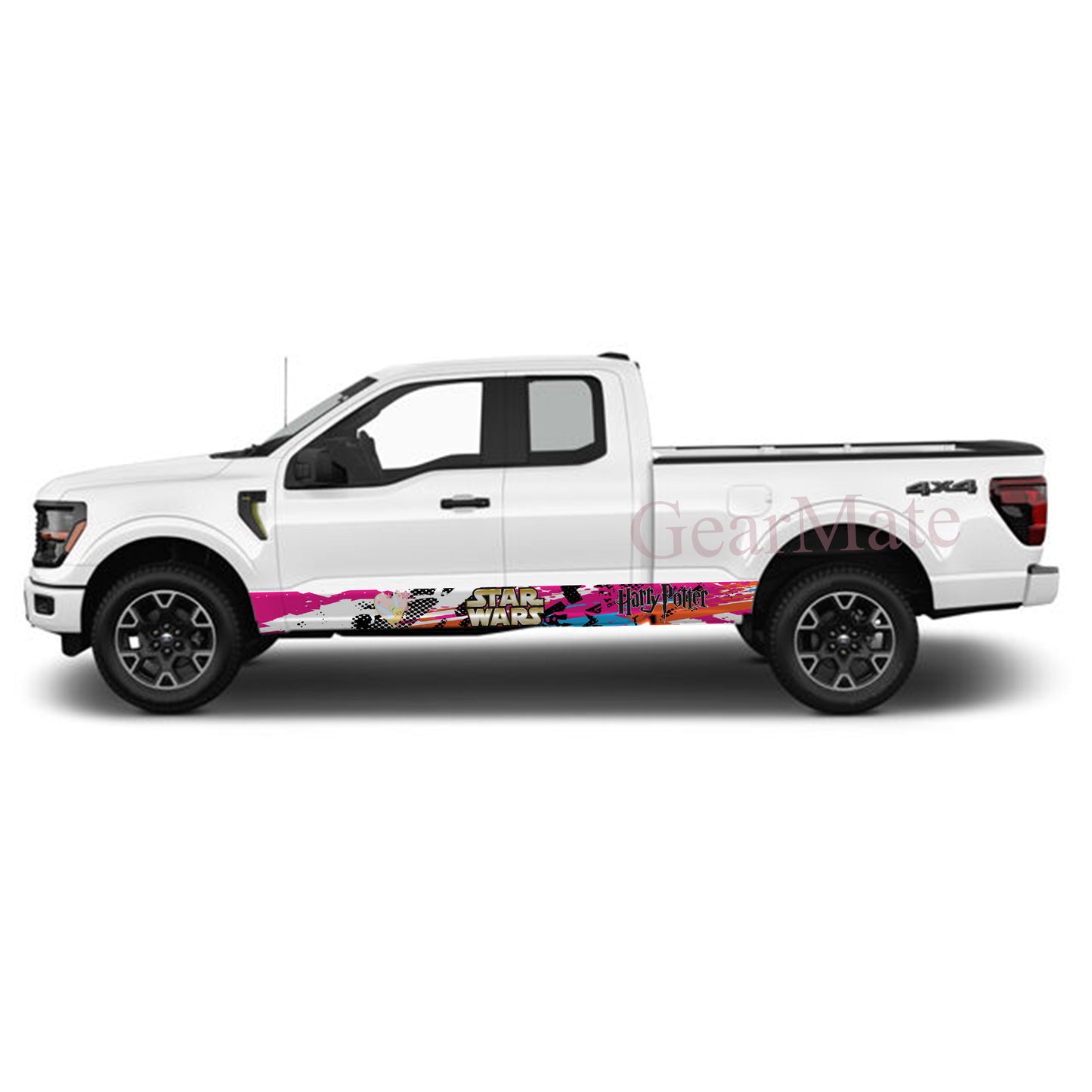 Speed POB Starwars Rocker Panel Graphic Decal Kit (Left & Right Sides) - High Quality Vinyl for Trucks & SUVs