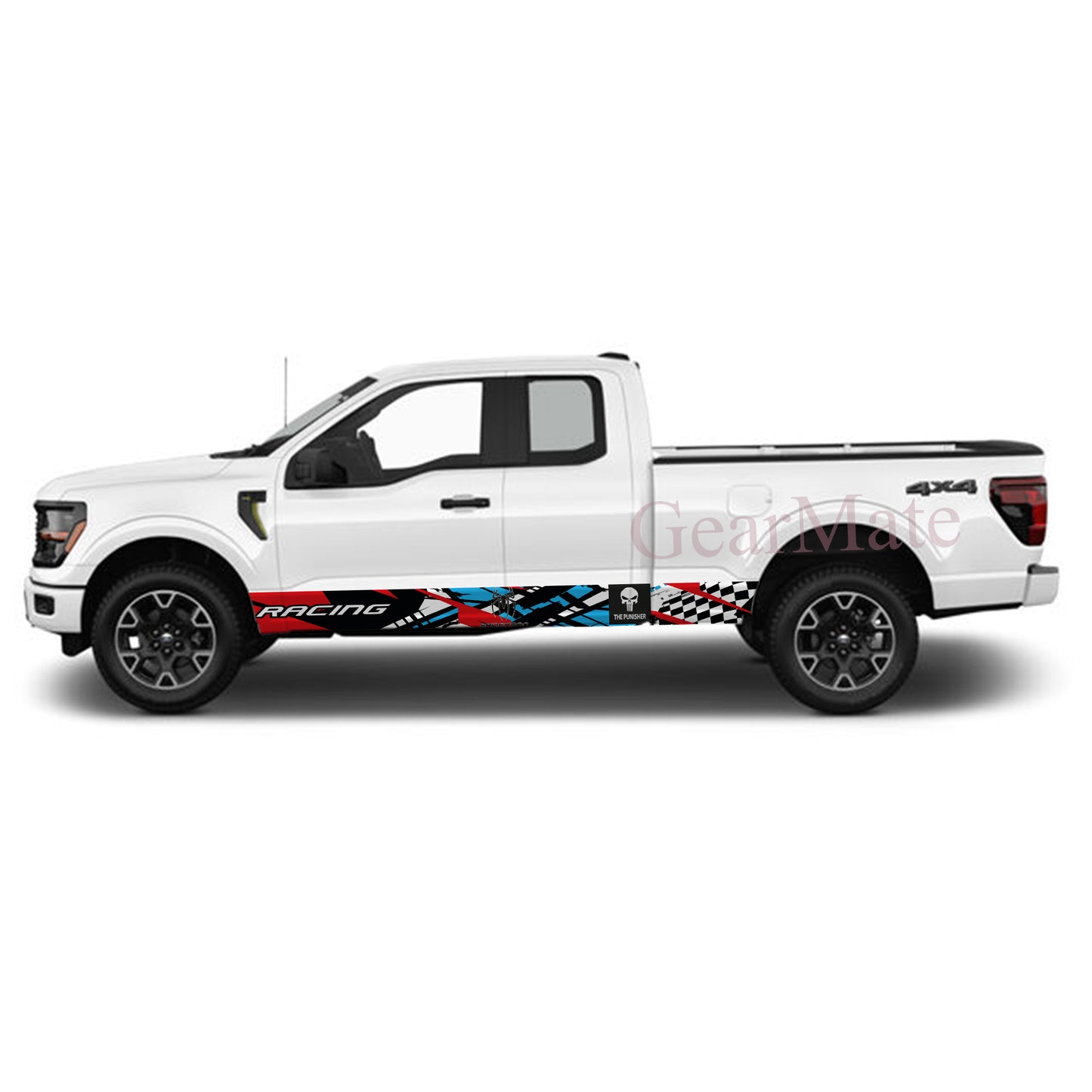 Racing Red Blue Spiderman Rocker Panel Graphic Decal Kit (Left & Right Sides) - High Quality Vinyl for Trucks & SUVs
