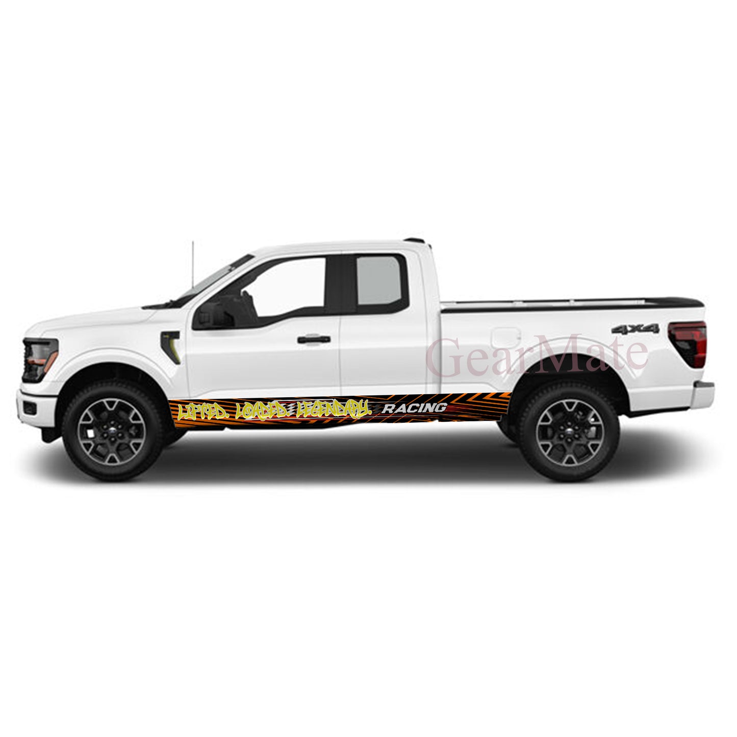 Lifted Loaded Legendary Rocker Panel Graphic Decal Kit (Left & Right Sides) - High Quality Vinyl for Trucks & SUVs