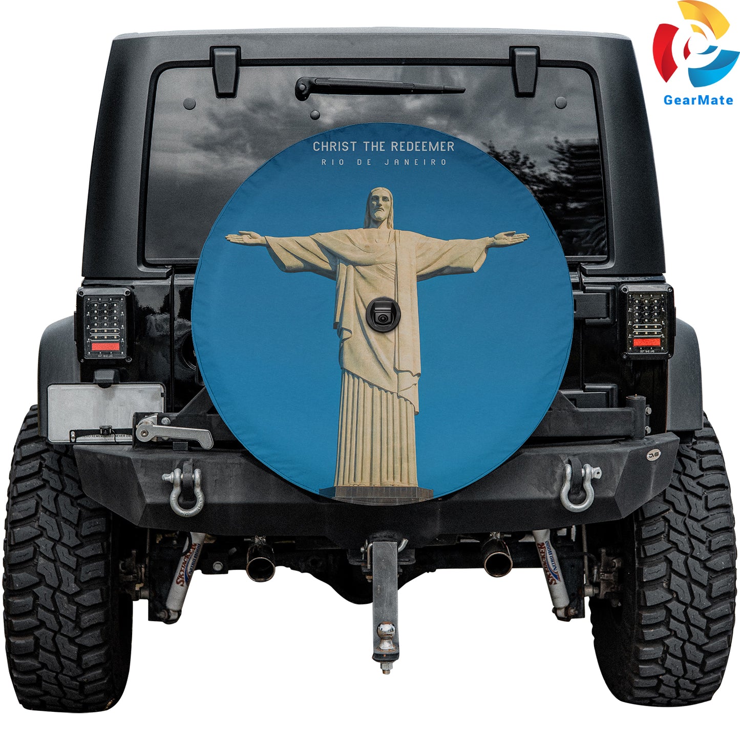 Christ The Redeemer Spare Tire Cover – Premium Waterproof UV Resistant Protector