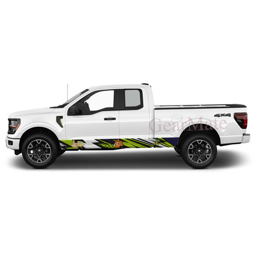 Pole Position Nemo Rocker Panel Graphic Decal Kit (Left & Right Sides) - High Quality Vinyl for Trucks & SUVs