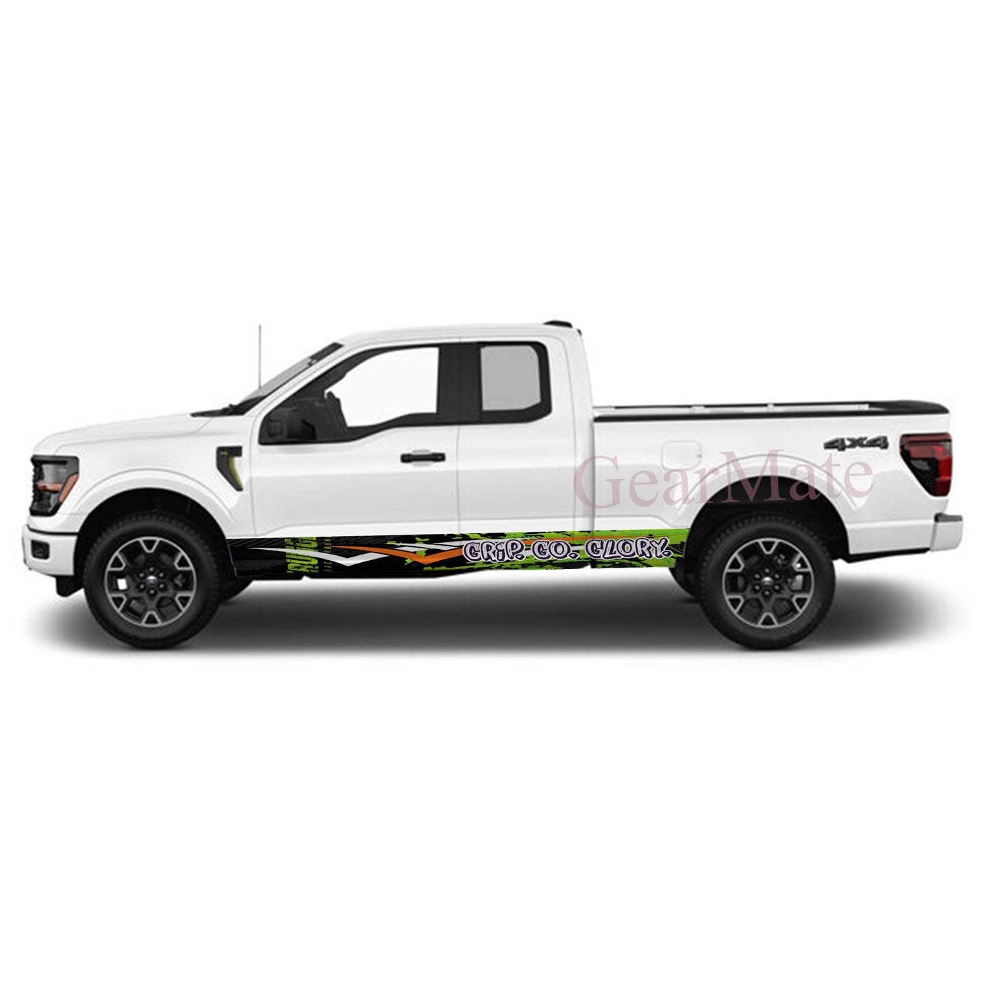 Grip Go Glory Rocker Panel Graphic Decal Kit (Left & Right Sides) - High Quality Vinyl for Trucks & SUVs