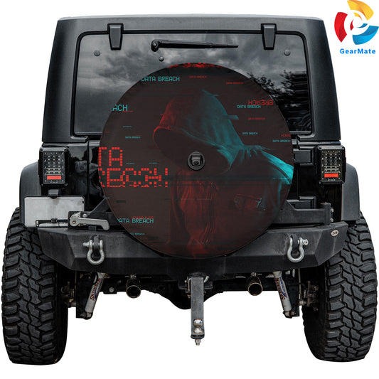 Anonymous Hacker Spare Tire Cover – Premium Waterproof UV Resistant Protector