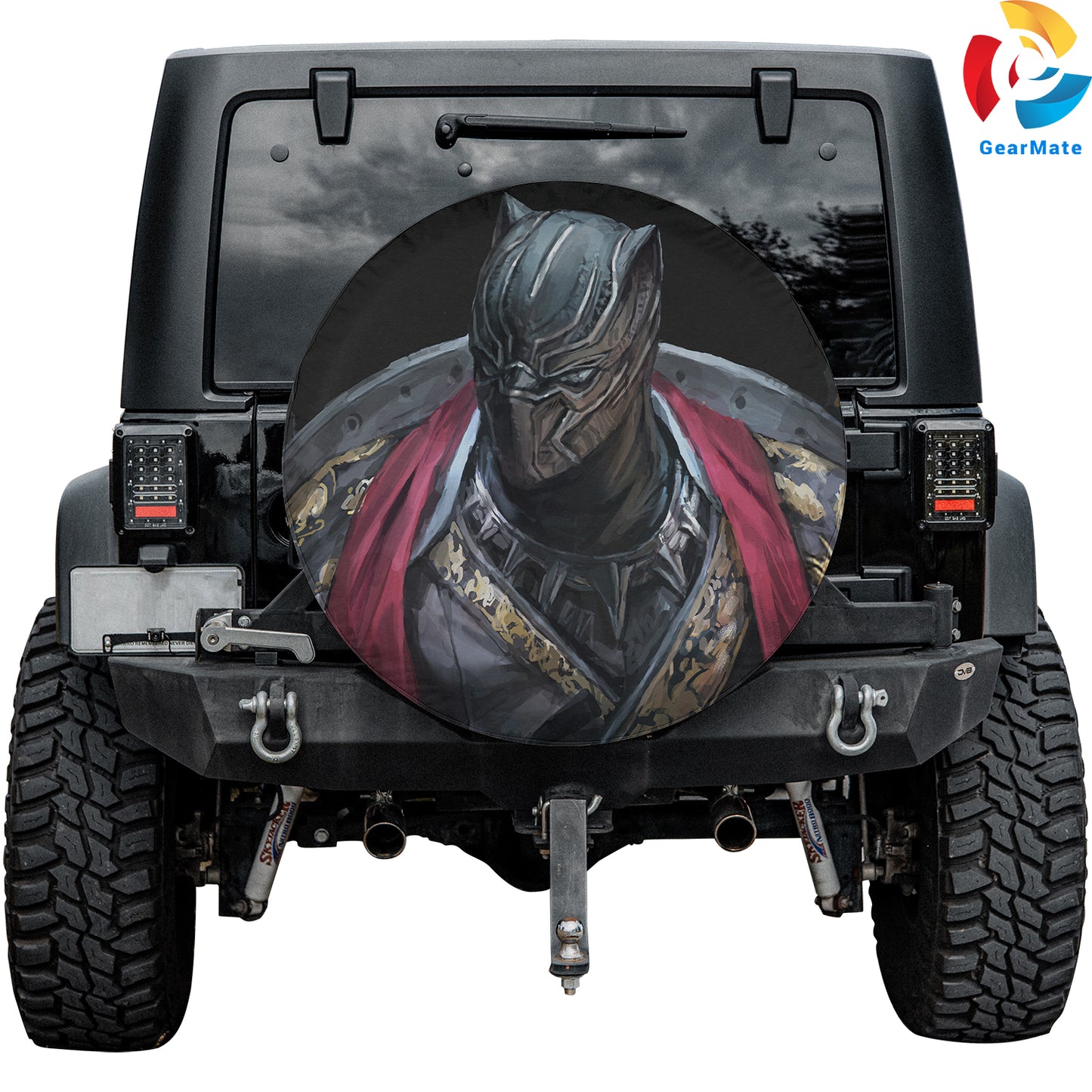 Black Panther Marvel Spare Tire Cover – Premium Waterproof UV Resistant Protector