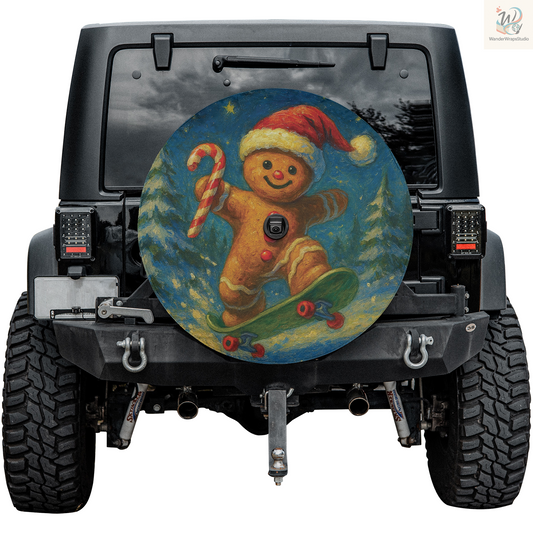 Merry Christmas Me Spare Tire Cover – Waterproof UV Resistant Protector with Camera Hole