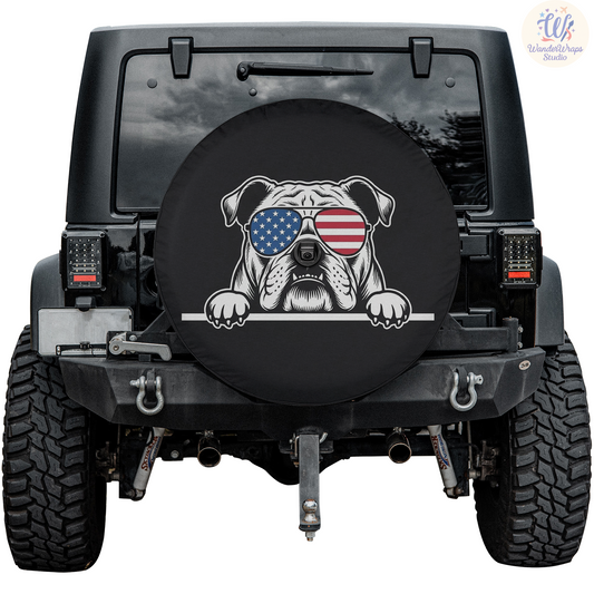 Bull Dog Spare Tire Cover – Waterproof UV Resistant Protector with Camera Hole