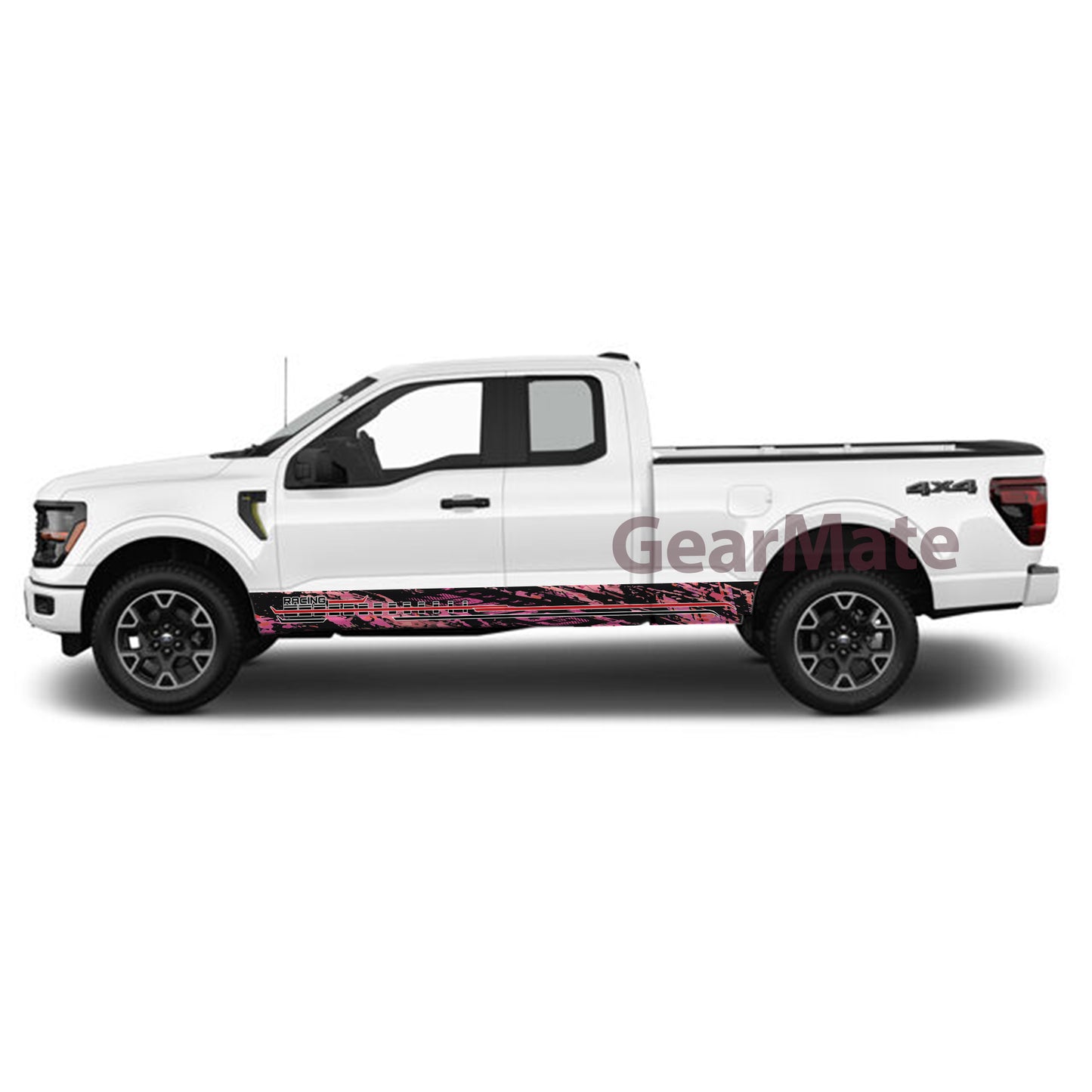 Camouflage Lead the Pack Rocker Panel Graphic Decal Kit (Left & Right Sides) - High Quality Vinyl for Trucks & SUVs