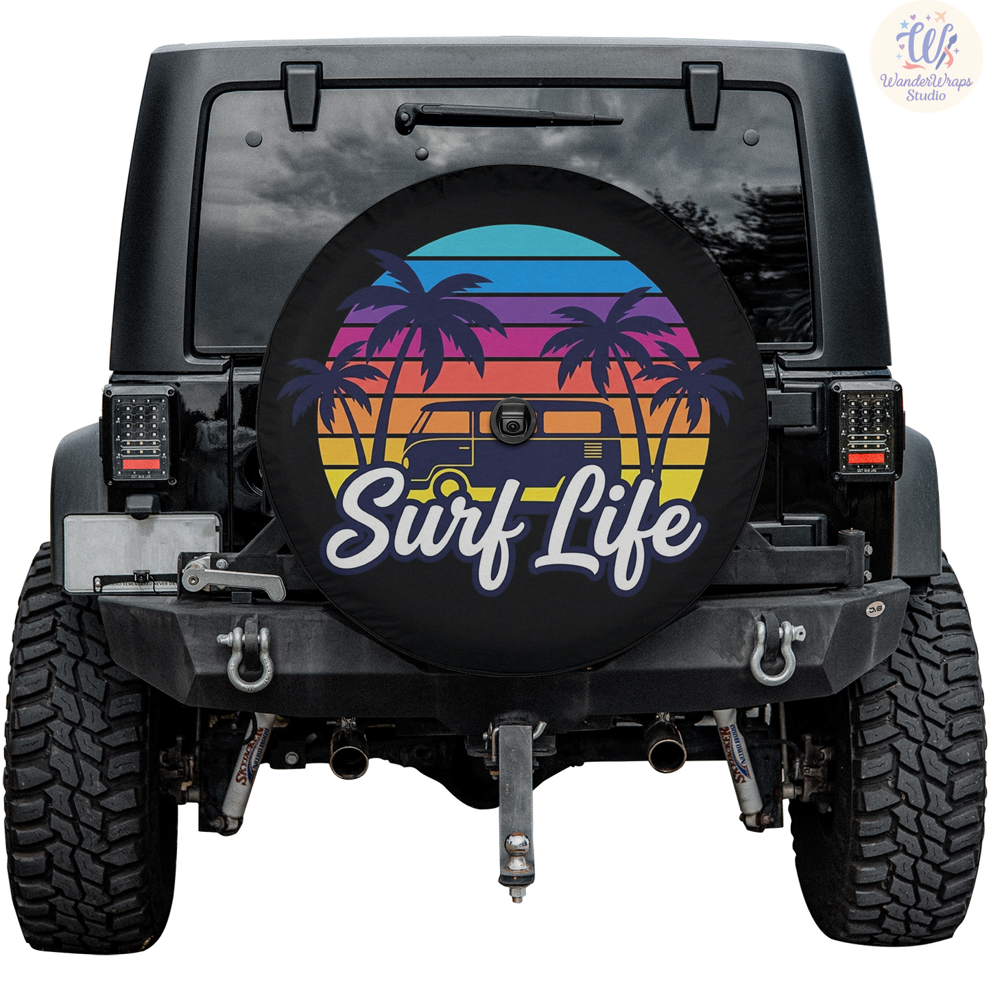 Surf Life Spare Tire Cover – Waterproof UV Resistant Protector with Camera Hole