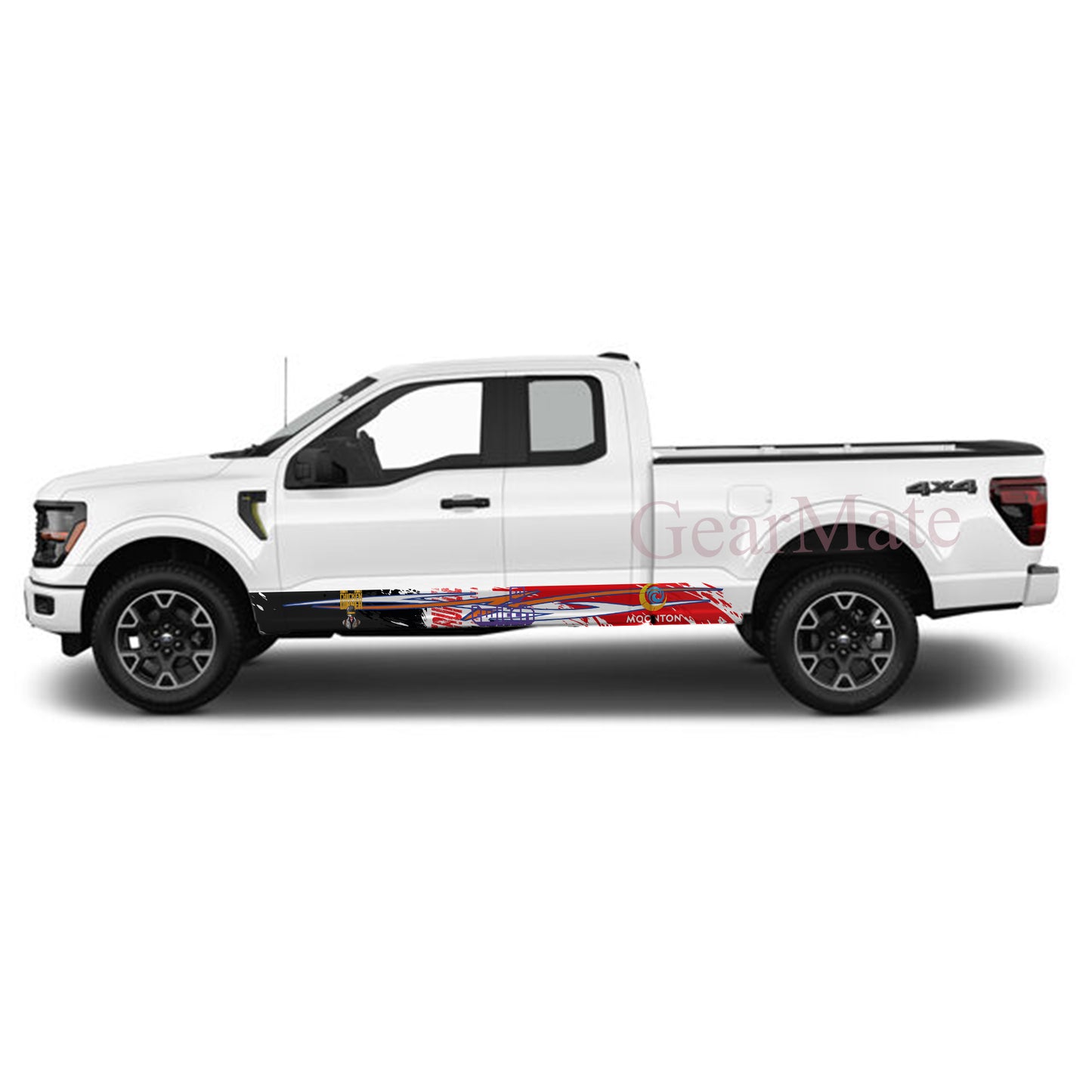Twitch Games Rocker Panel Graphic Decal Kit (Left & Right Sides) - High Quality Vinyl for Trucks & SUVs