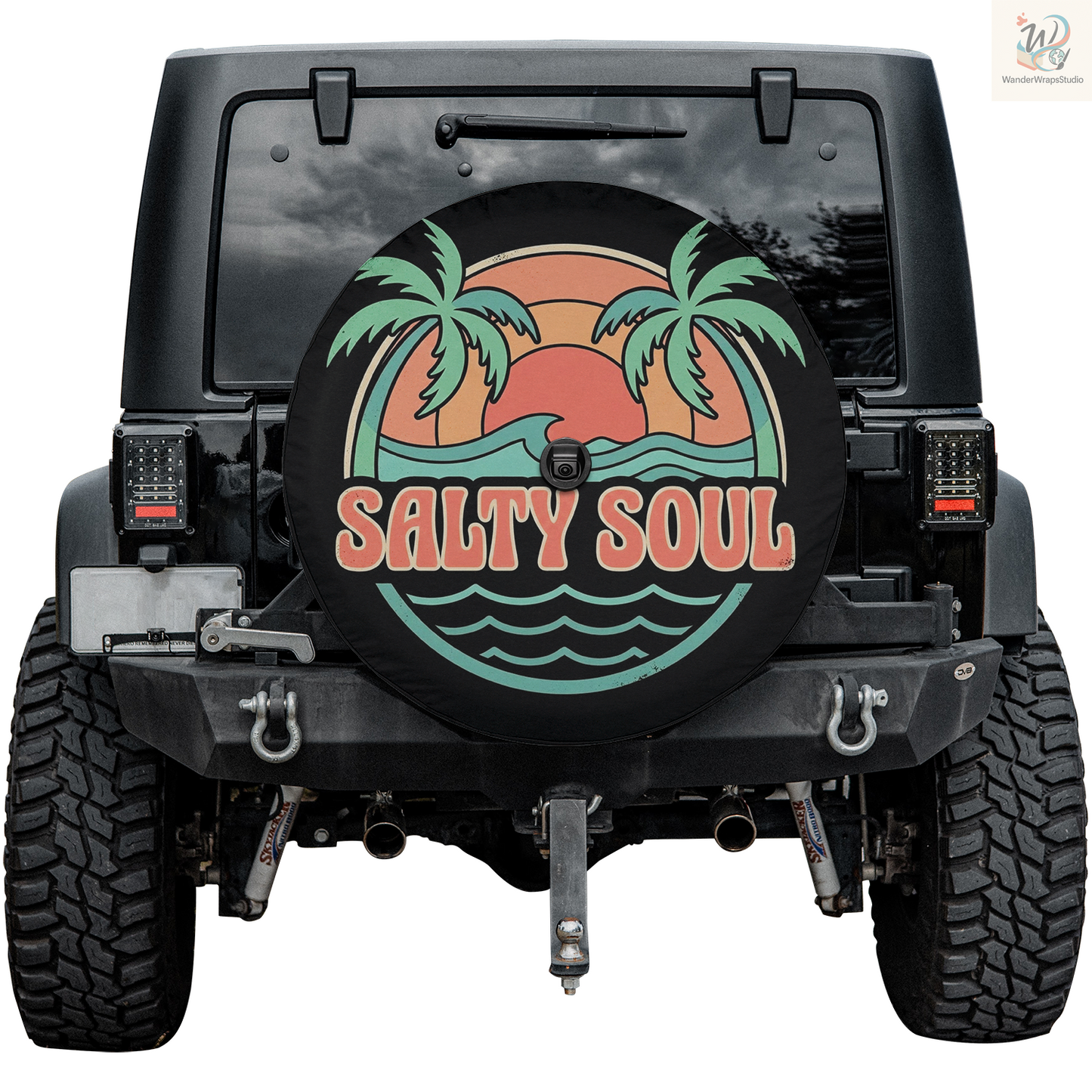 Salty Soul Spare Tire Cover – Waterproof UV Resistant Protector with Camera Hole