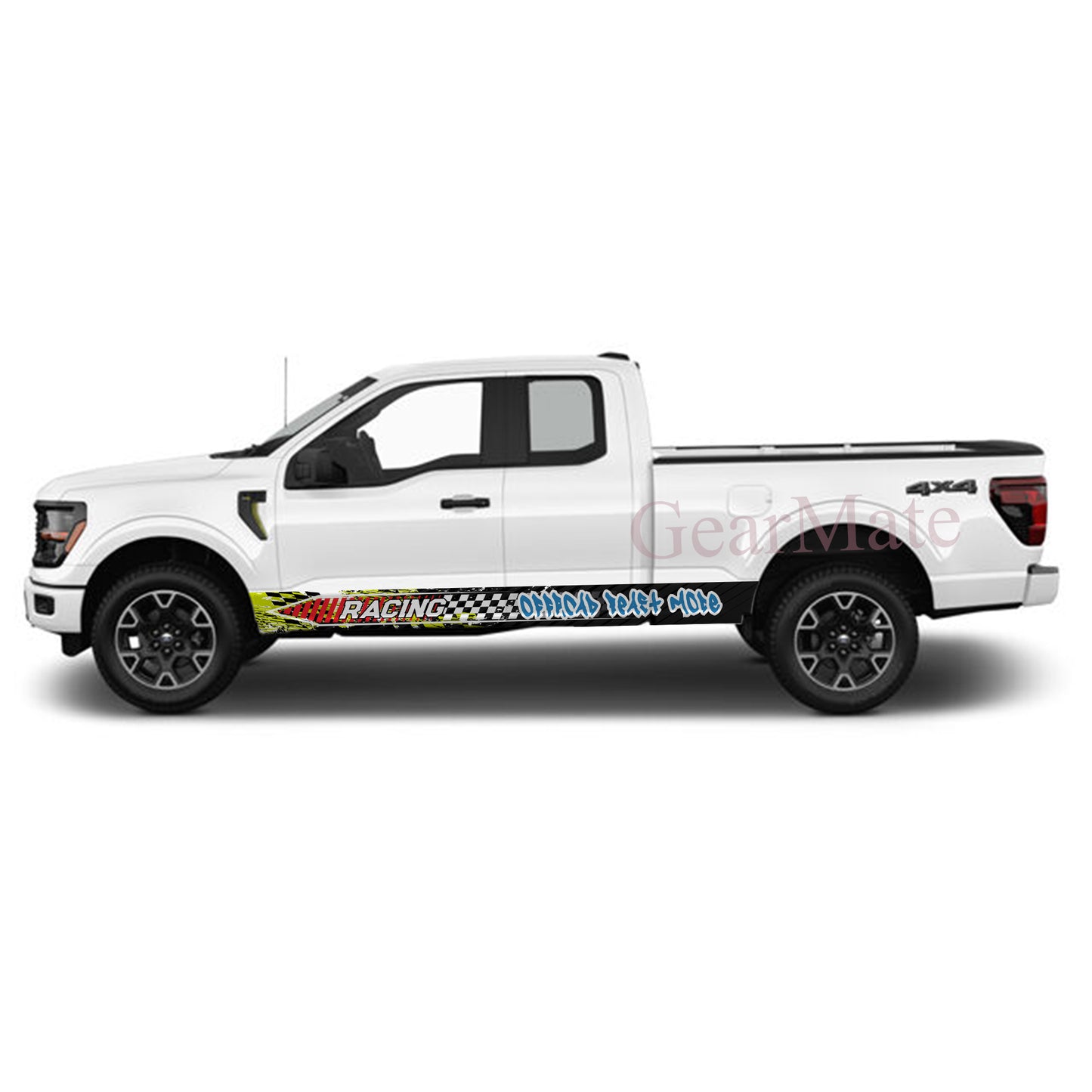 Offroad Beast Mode Rocker Panel Graphic Decal Kit (Left & Right Sides) - High Quality Vinyl for Trucks & SUVs