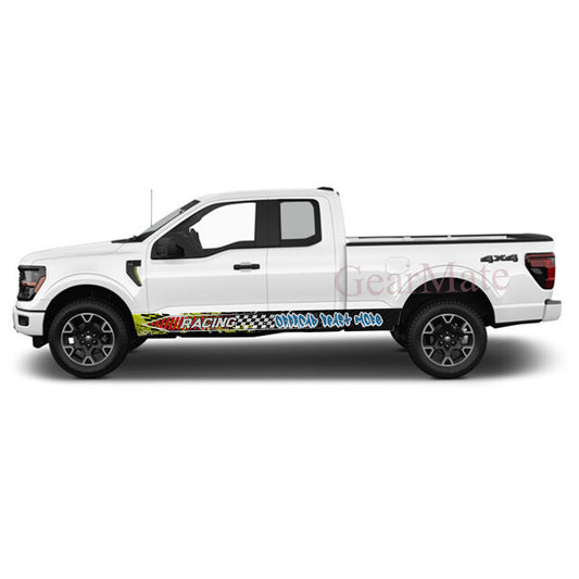 Offroad Beast Mode Rocker Panel Graphic Decal Kit (Left & Right Sides) - High Quality Vinyl for Trucks & SUVs