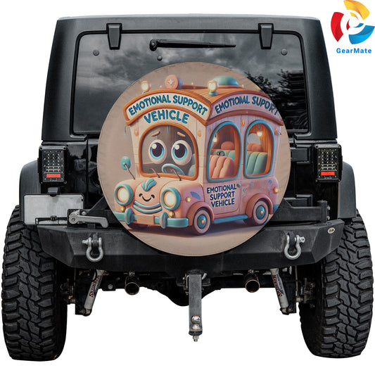 Emotional Support Vehicles Spare Tire Cover – Premium Waterproof UV Resistant Protector