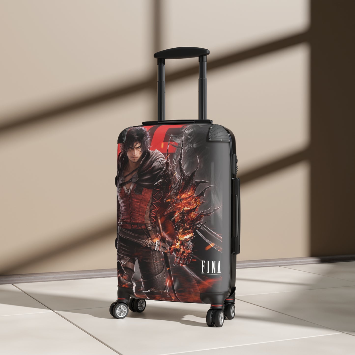 Video Games Final Fantasy XVI Clive Rosfield Carry-On Suitcase - Stylish Luggage for Travelers