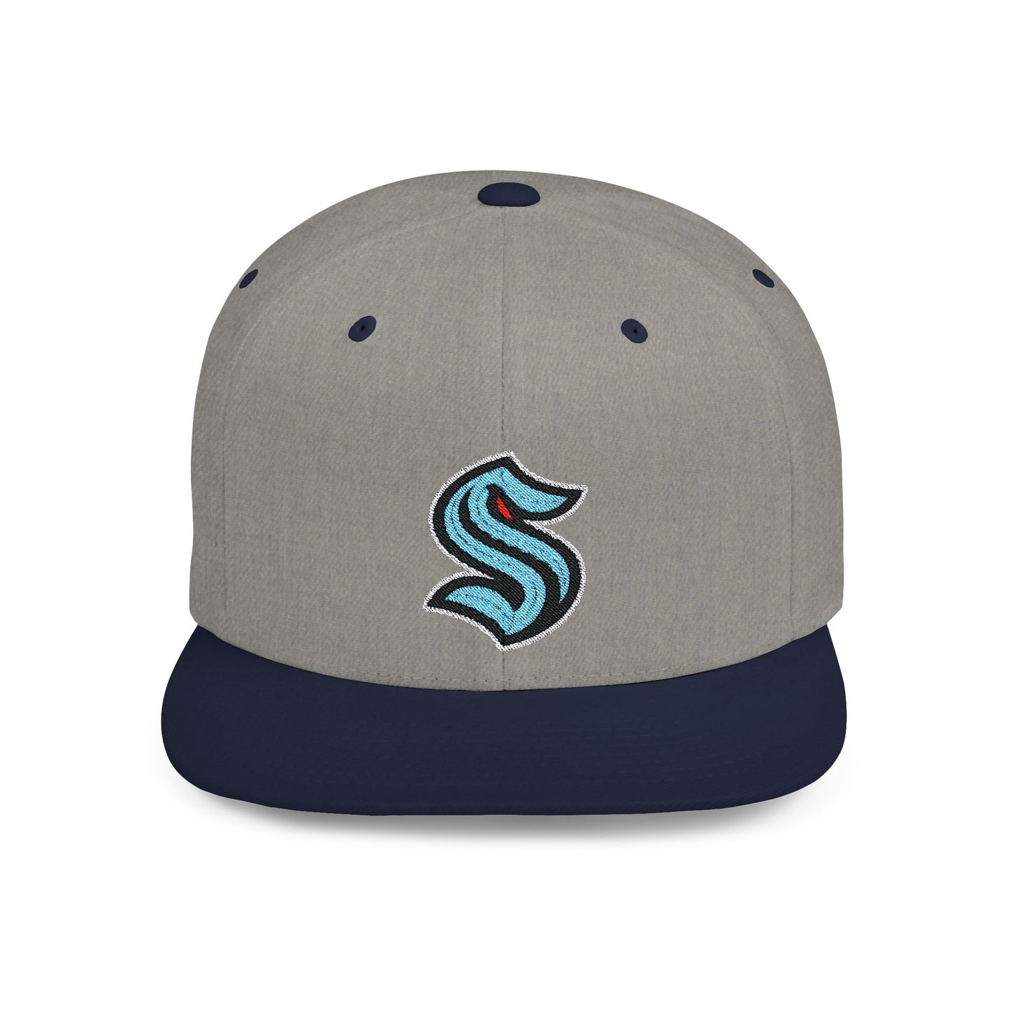 Seattle Kraken Flat Bill Snapback – Lightweight, Custom Fit, Premium Quality