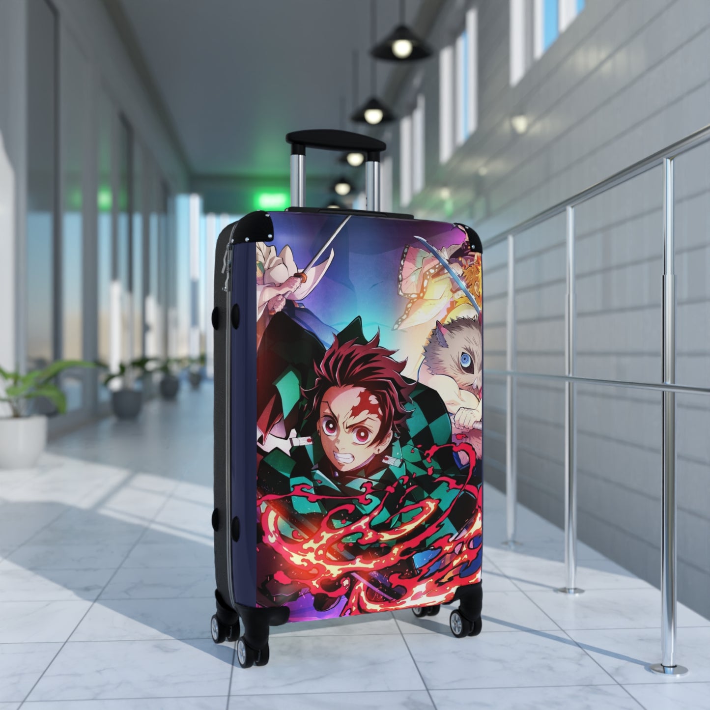Video Games Demon Slayer Carry-On Suitcase - Stylish Luggage for Travelers
