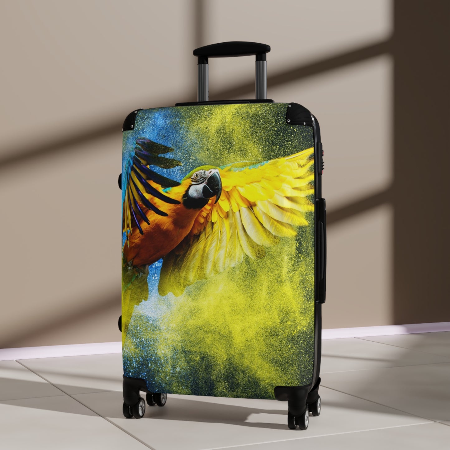 Animals Blue Yellow Macaw Carry-On Suitcase - Stylish Luggage for Travelers