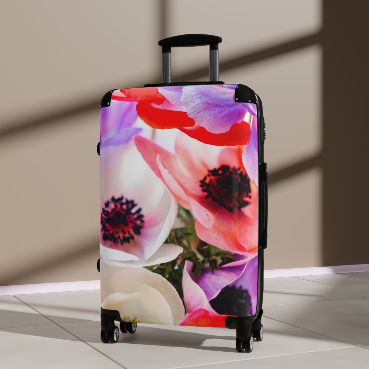 Nature Flowers Floral Multicolor Art Carry-On Suitcase - Stylish Luggage for Travelers