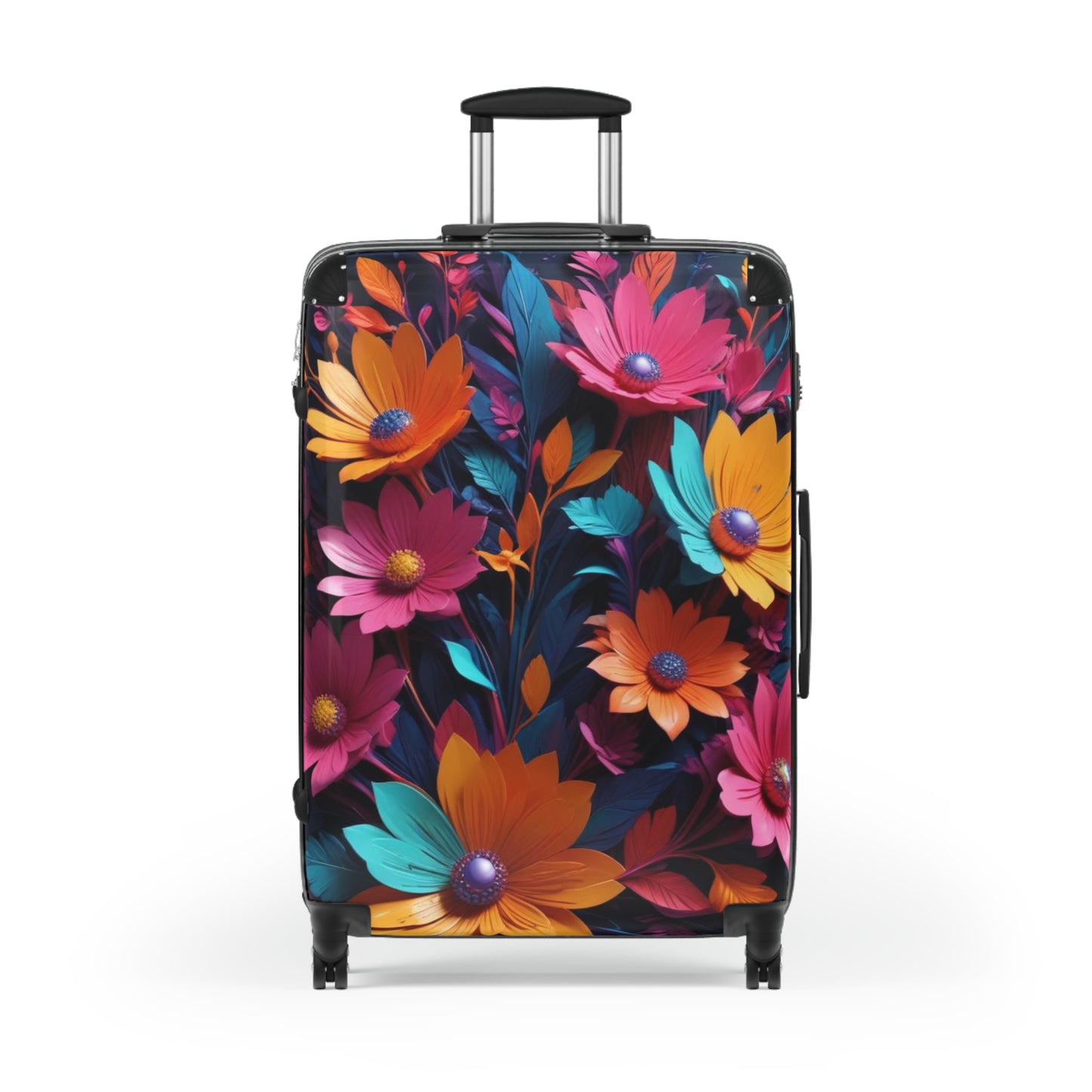 Nature Flowers Floral Colorful Art Carry-On Suitcase - Stylish Luggage for Travelers