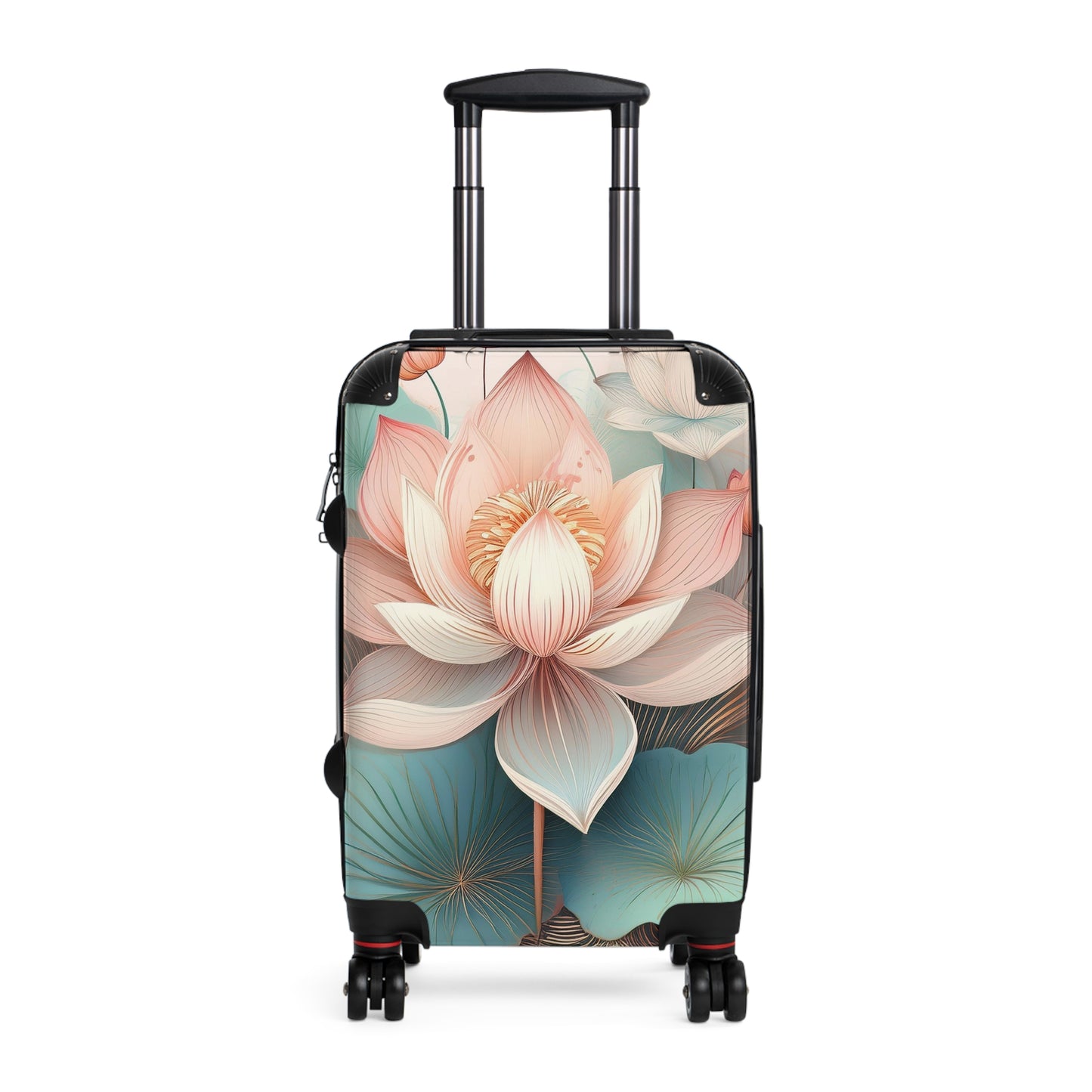 Nature Flowers Floral Dedicated Pink Art Carry-On Suitcase - Stylish Luggage for Travelers