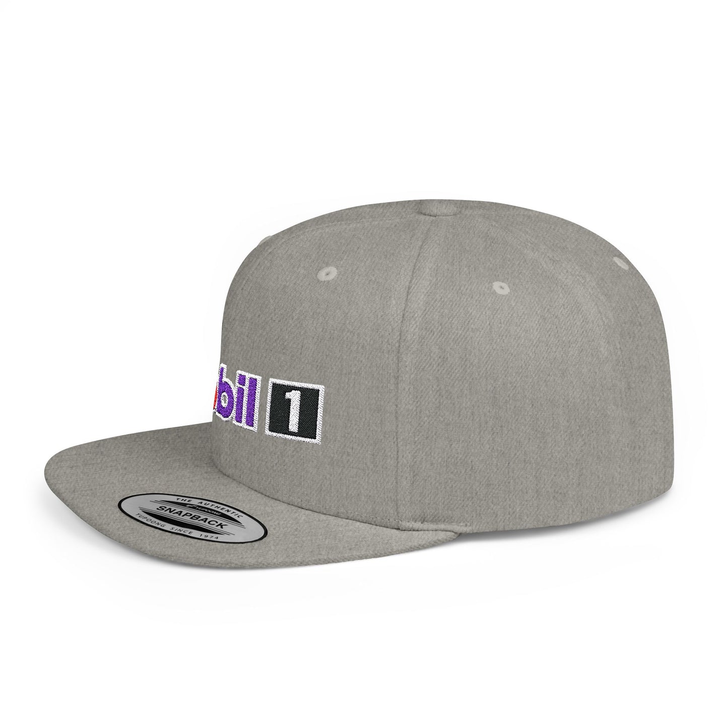 Mobil 1 Flat Bill Snapback – Lightweight, Custom Fit, Premium Quality