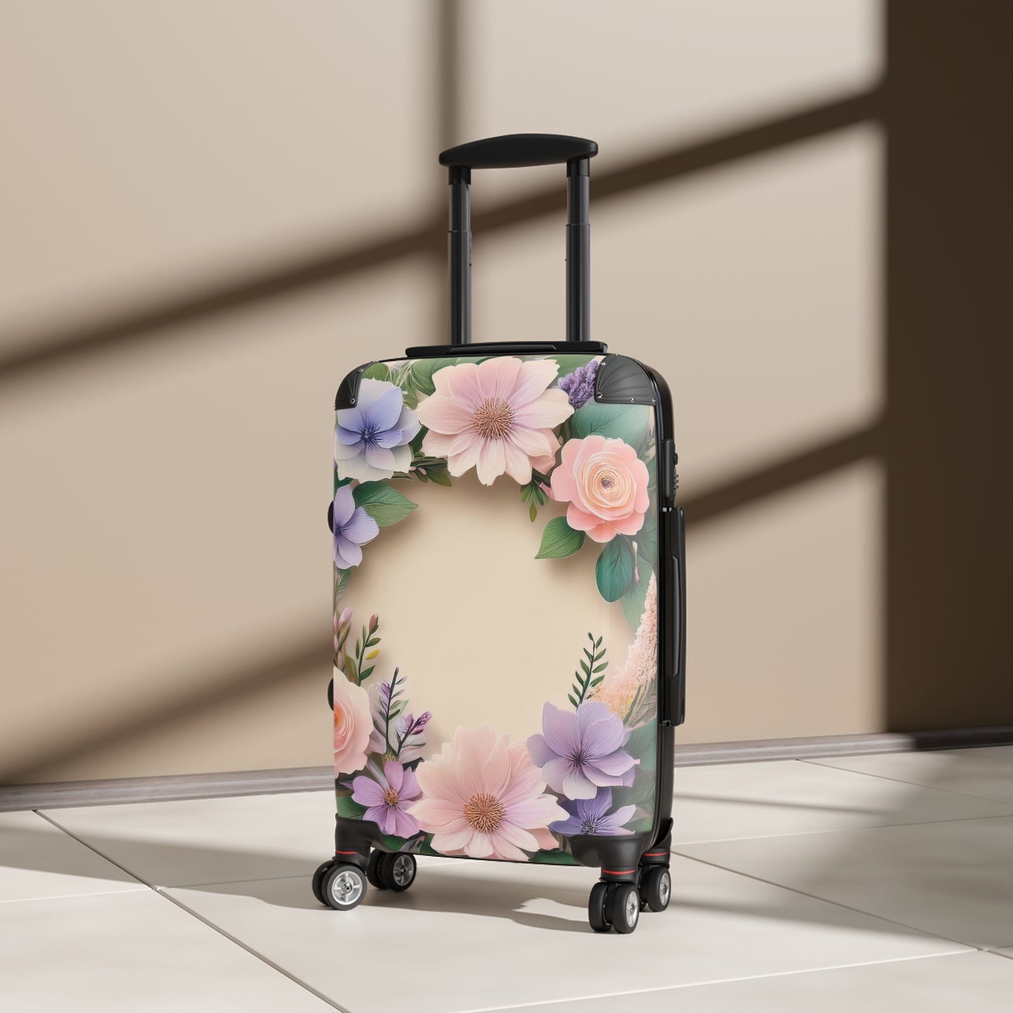 Nature Floral Summer Paper Flowers Carry-On Suitcase - Stylish Luggage for Travelers