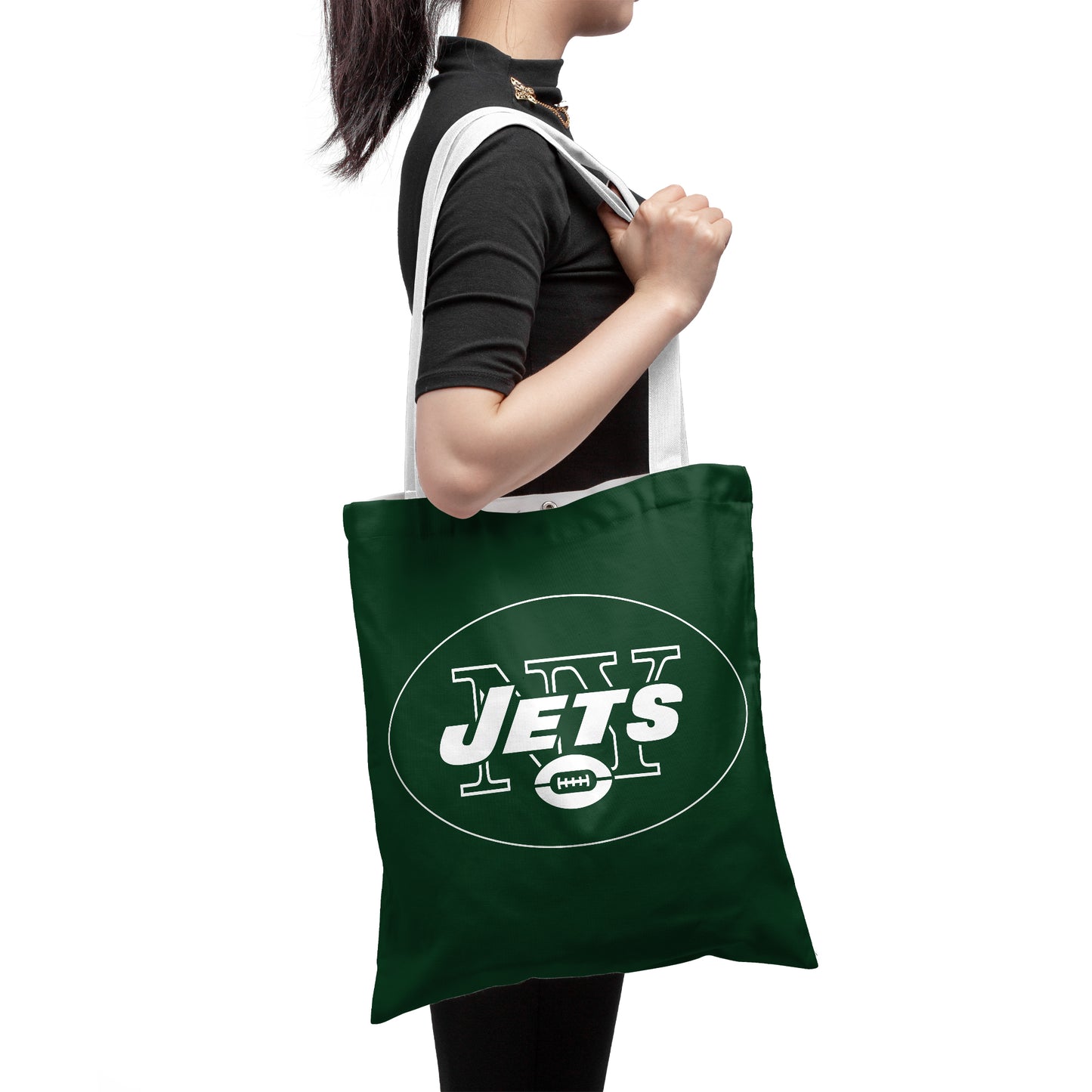 NFL New York Jets Fans Polyester Canvas Tote Bag – Durable and Stylish