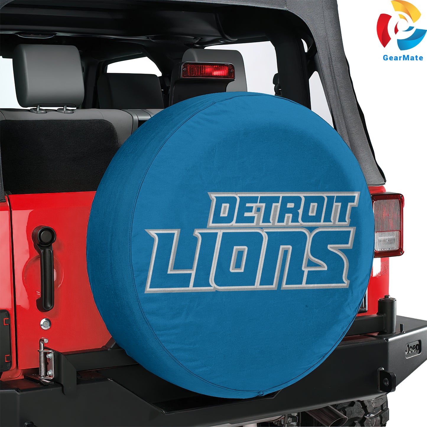 Detroit Lions NFL Spare Tire Cover – Premium Waterproof UV-Resistant Protector