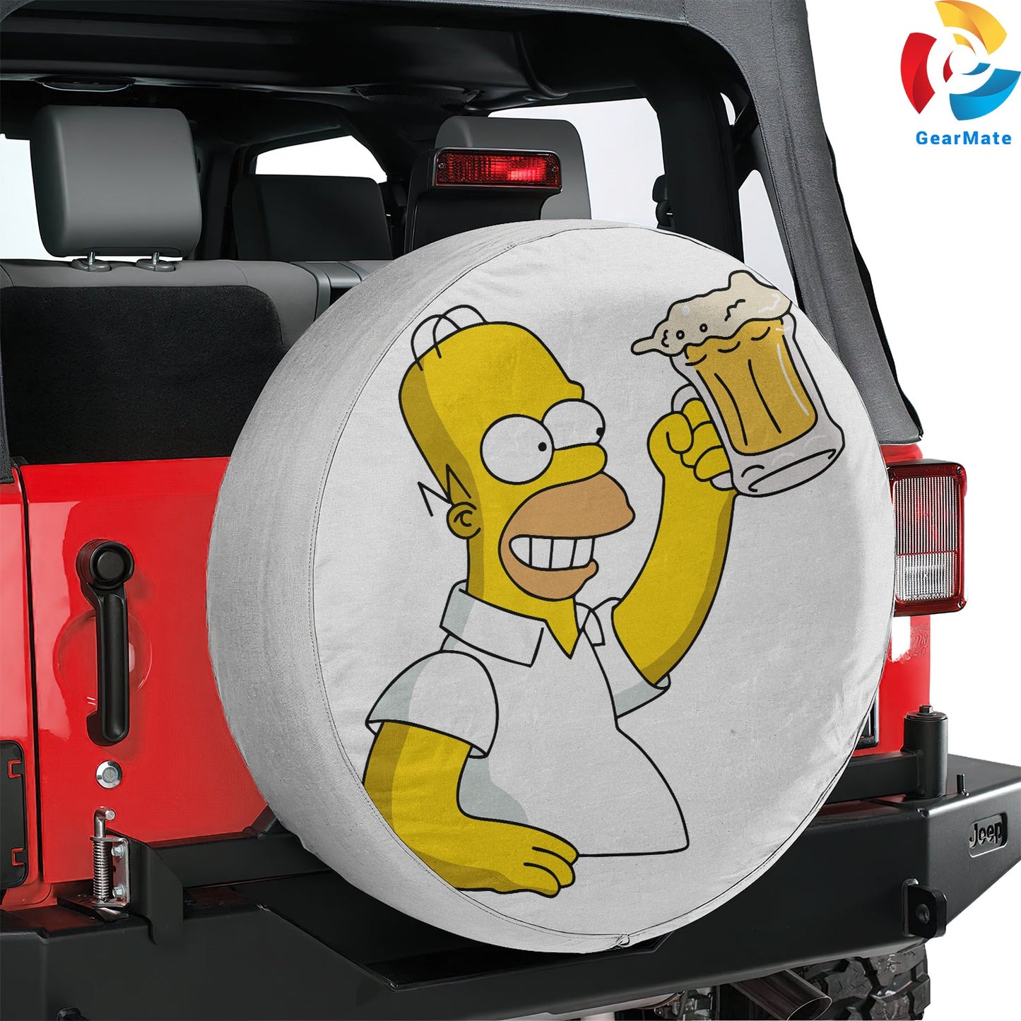 Homer Simpson Spare Tire Cover – Premium Waterproof UV Resistant Protector