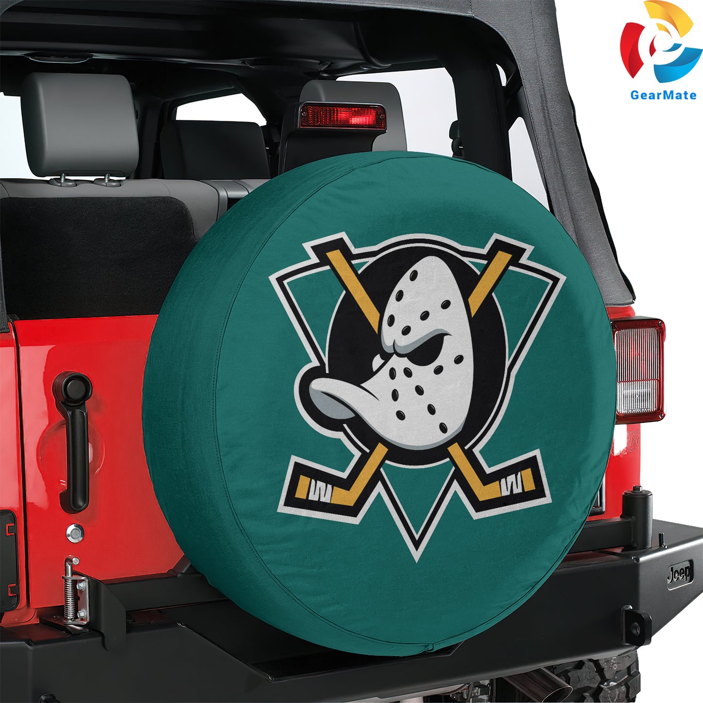 Anaheim Ducks Hockey Season Spare Tire Cover – Premium Waterproof UV-Resistant Protector
