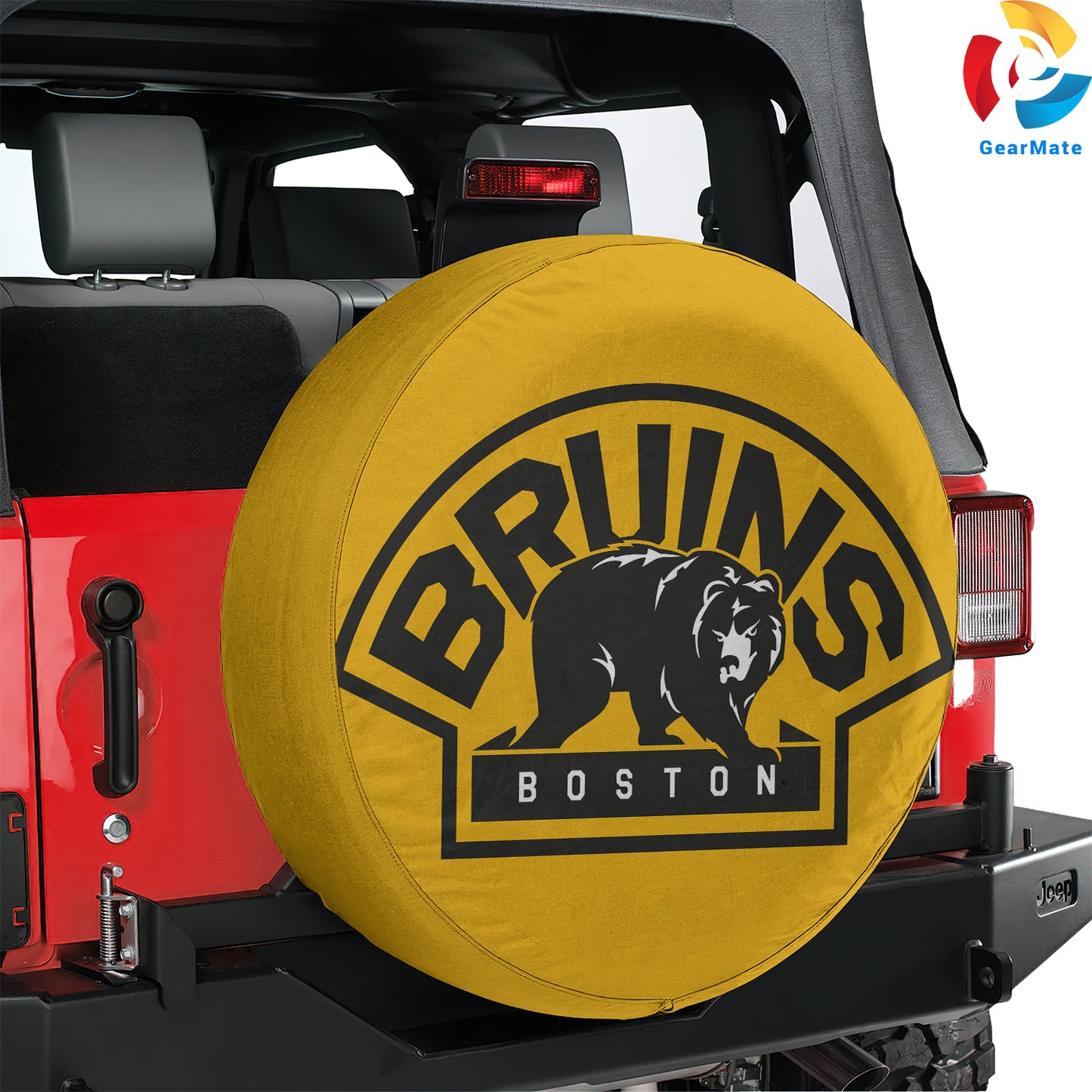 Boston Bruins Stanley Cup Spare Tire Cover – Premium Waterproof UV-Resistant Protector