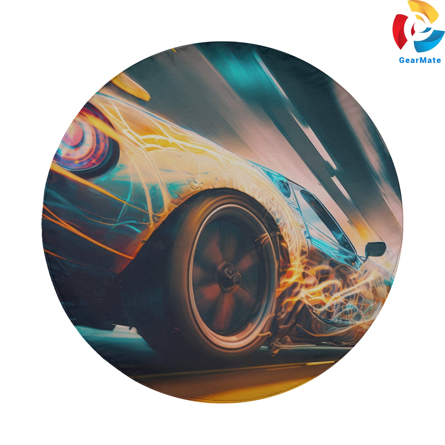 Sport Car Abstract Spare Tire Cover – Premium Waterproof UV Resistant Protector