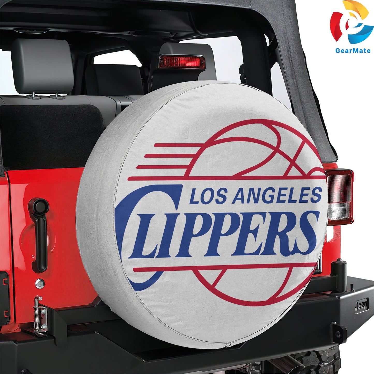 LA Clippers Nation Spare Tire Cover – Premium Waterproof UV-Resistant Protector