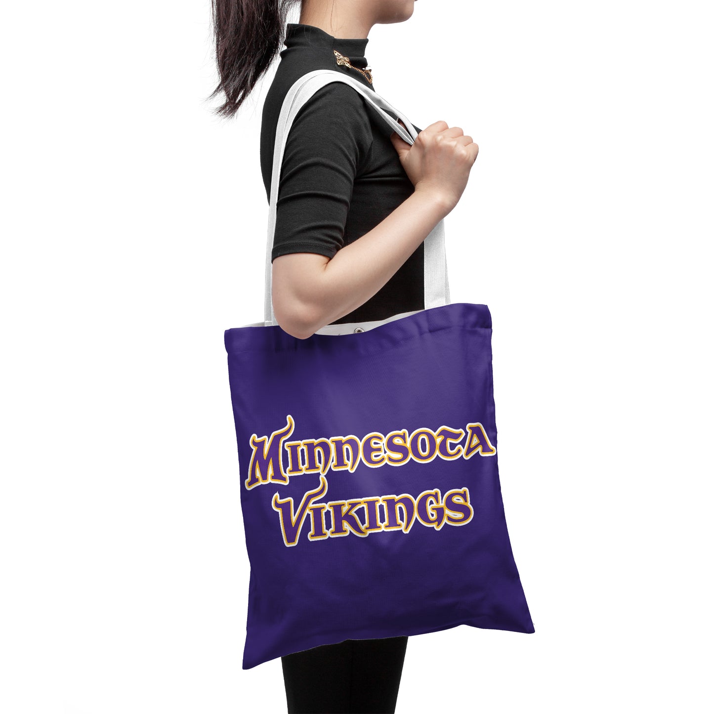 NFL Minnesota Vikings NFL Fans Polyester Canvas Tote Bag – Durable and Stylish