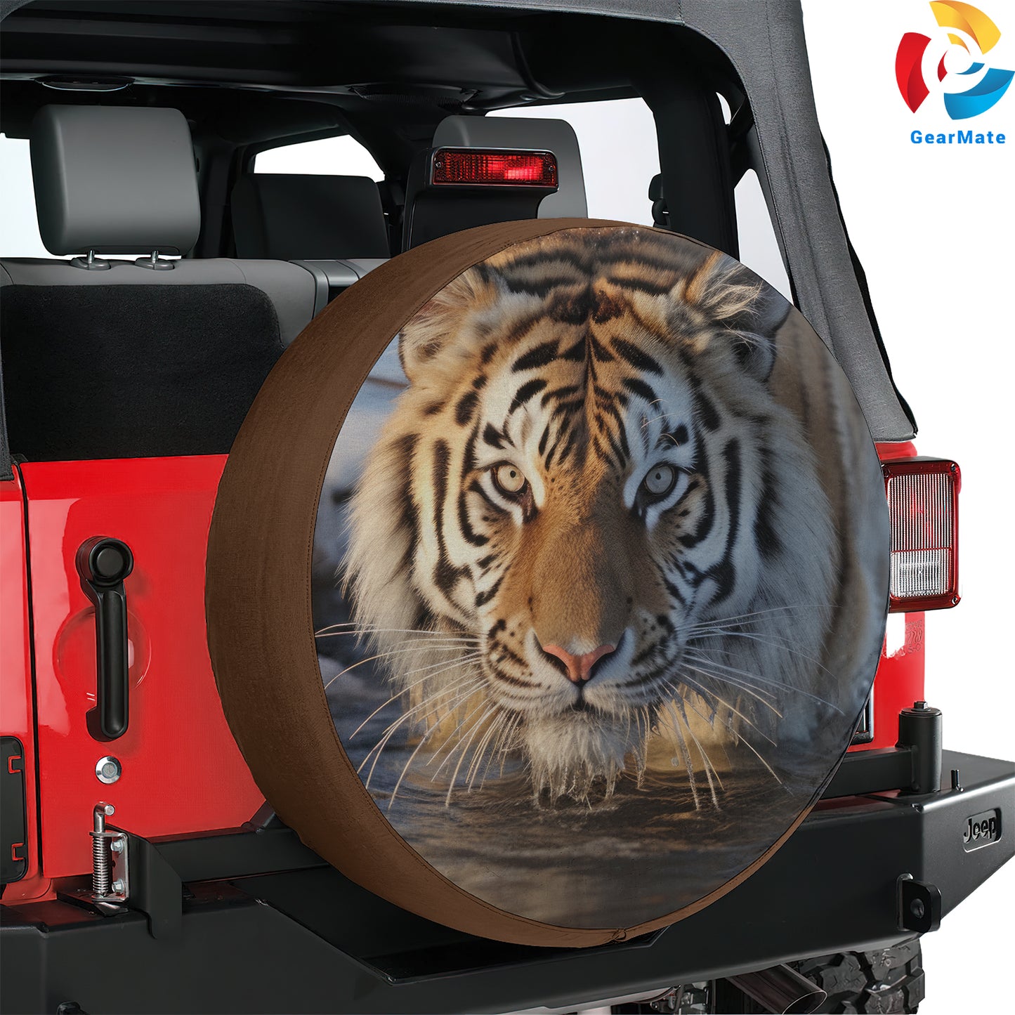 Animals Tiger Spare Tire Cover – Premium Waterproof UV Resistant Protector