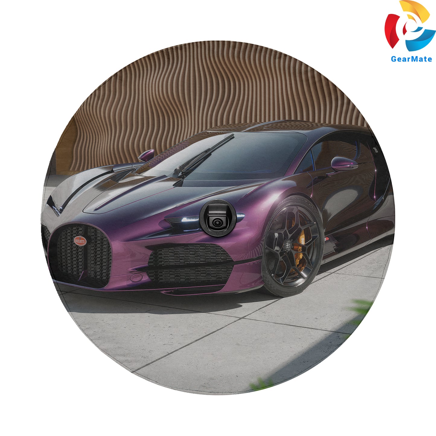Purple Aesthetic Bugatti Tourbillon Spare Tire Cover – Premium Waterproof UV Resistant Protector