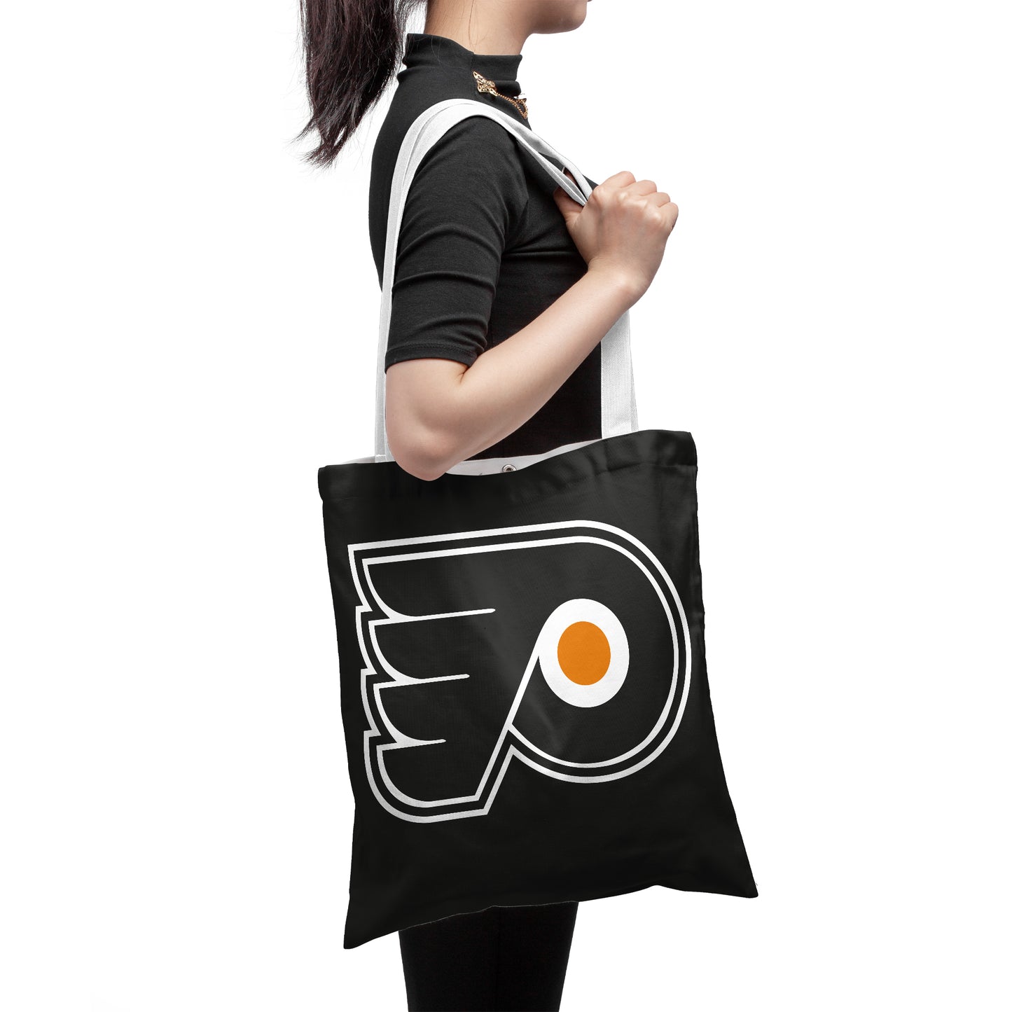 NHL Philadelphia Flyers Polyester Canvas Tote Bag – Durable and Stylish