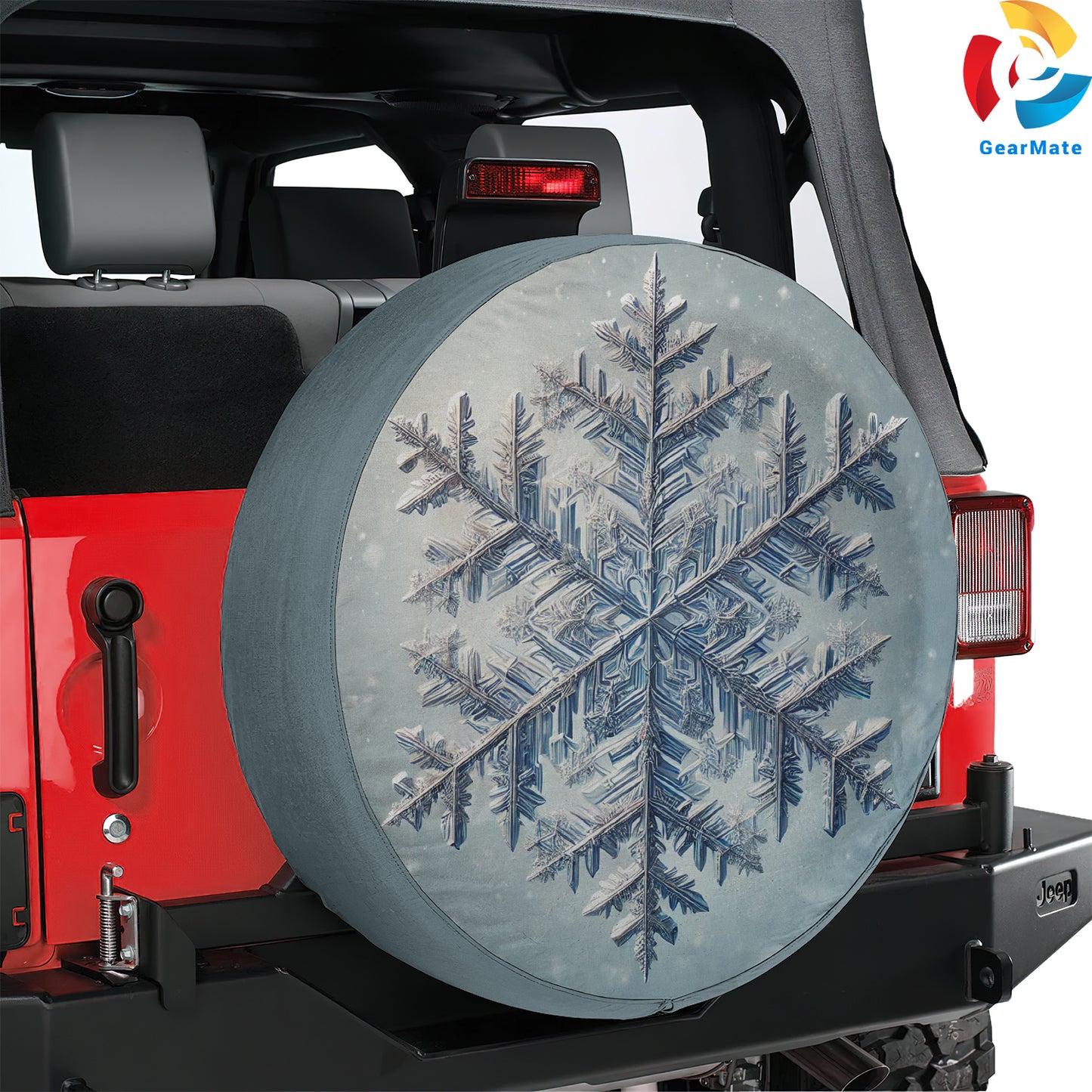 Snowflake Spare Tire Cover – Premium Waterproof UV Resistant Protector