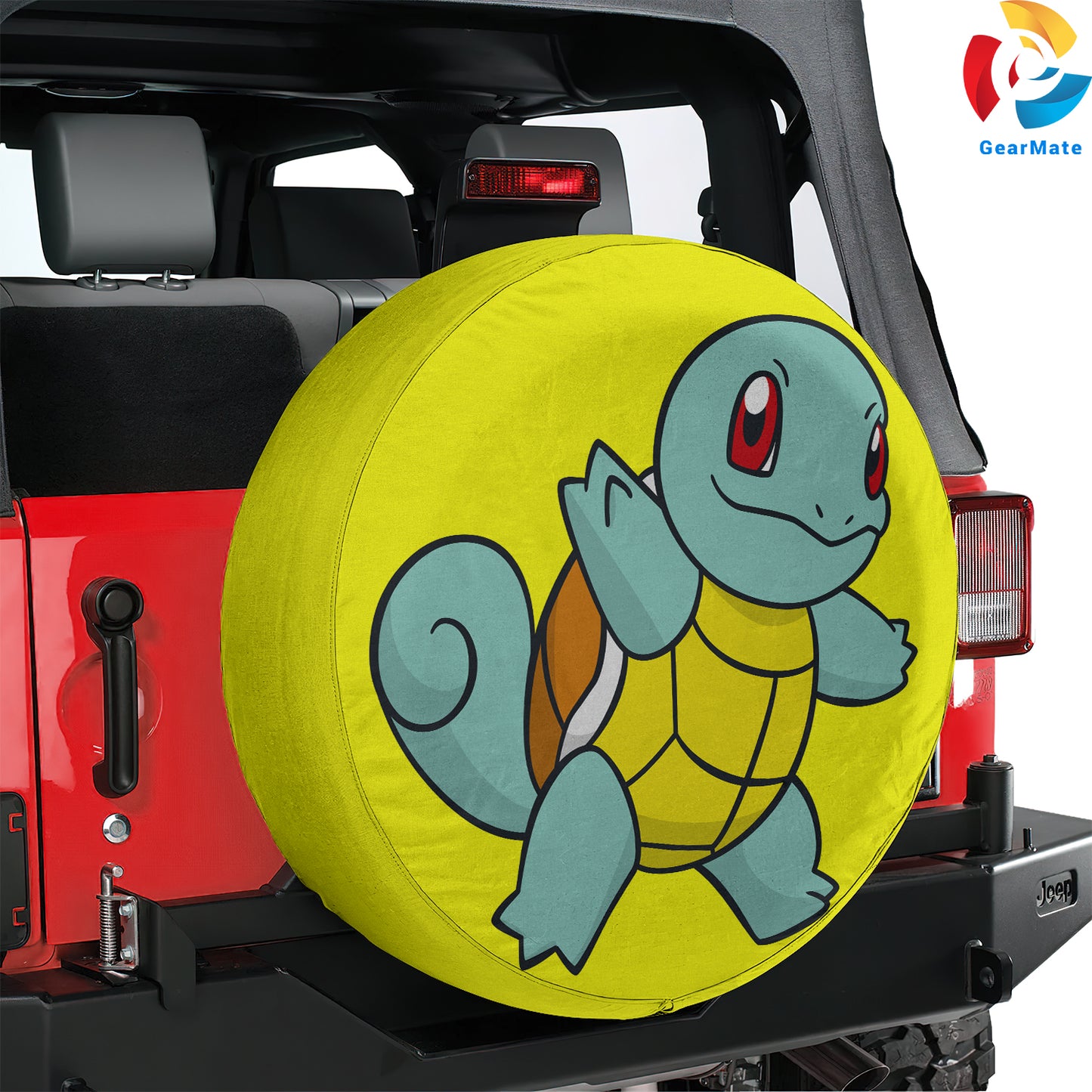 Squirtle Pokemon Wheels Spare Tire Cover – Premium Waterproof UV Resistant Protector