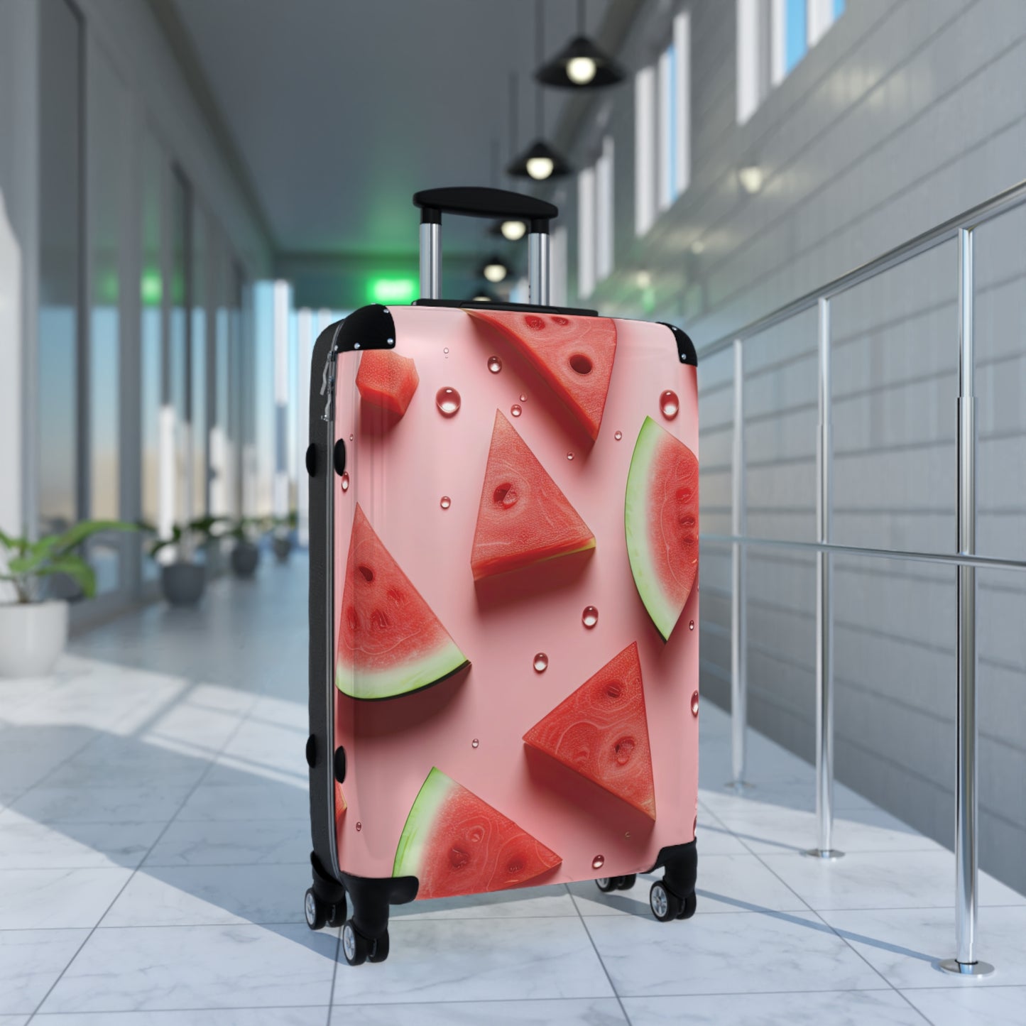 Nature Summer Watermelon Sliced Carry-On Suitcase - Stylish Luggage for Travelers