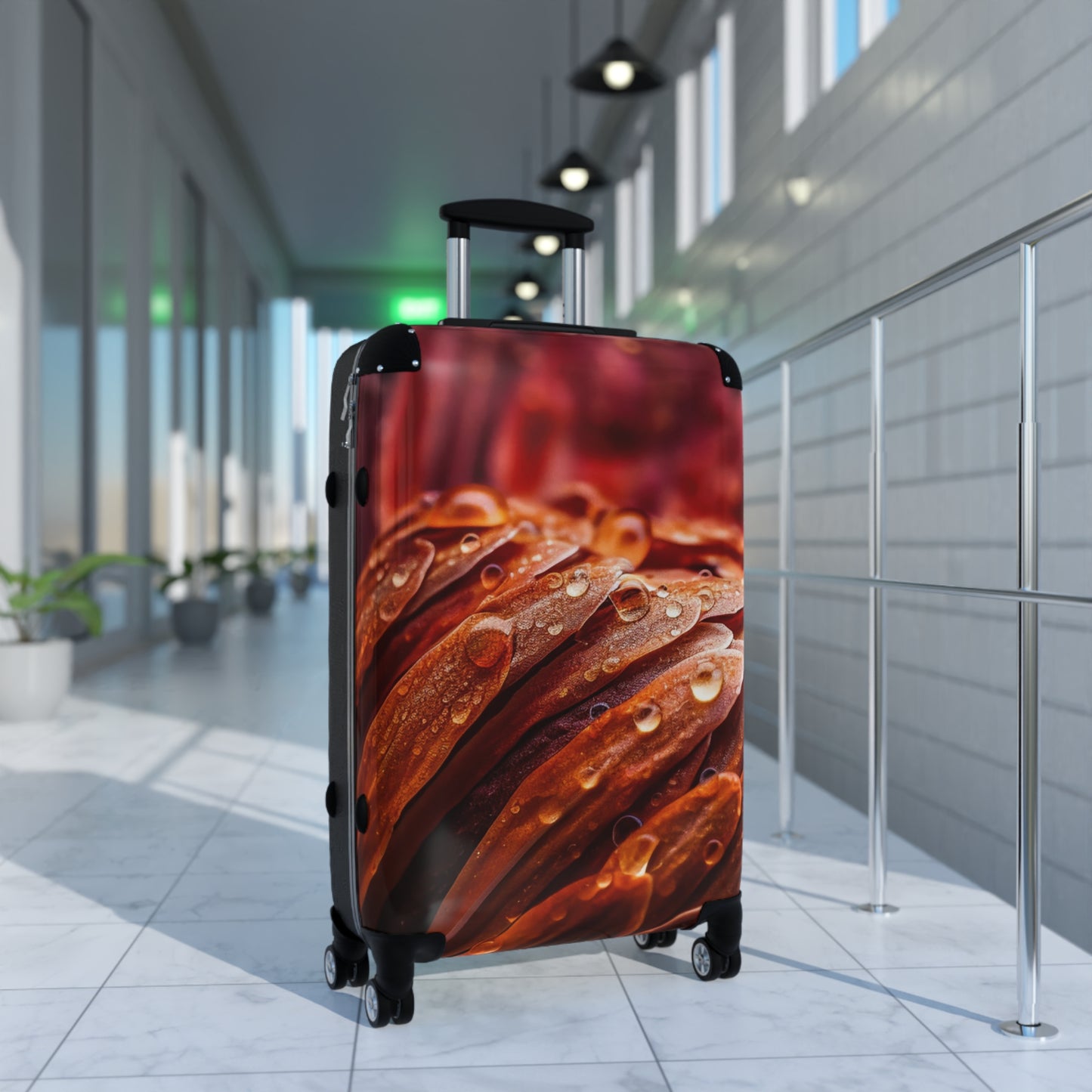Nature Flowers Floral Protea Art Carry-On Suitcase - Stylish Luggage for Travelers