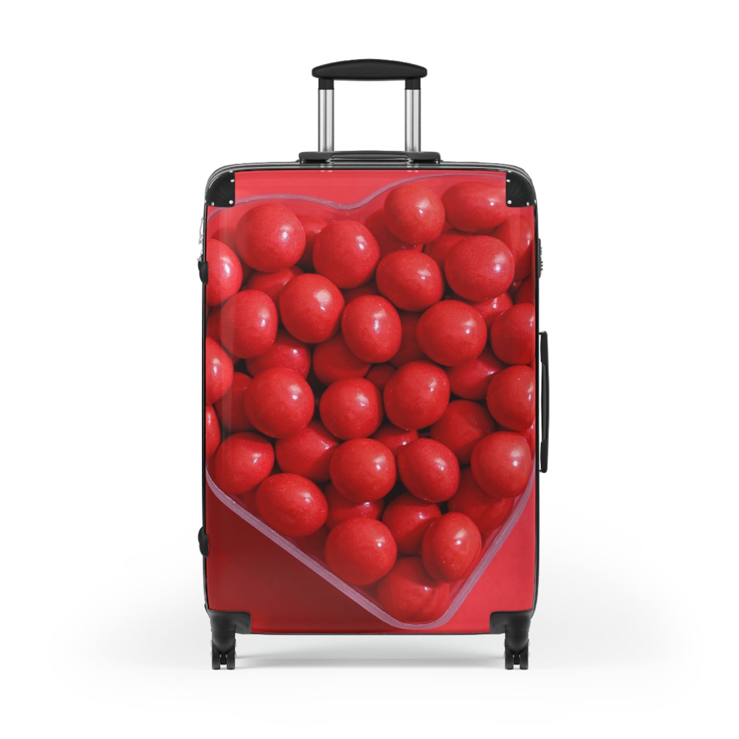 Love Heart Shape Sugar Art Carry-On Suitcase - Stylish Luggage for Travelers