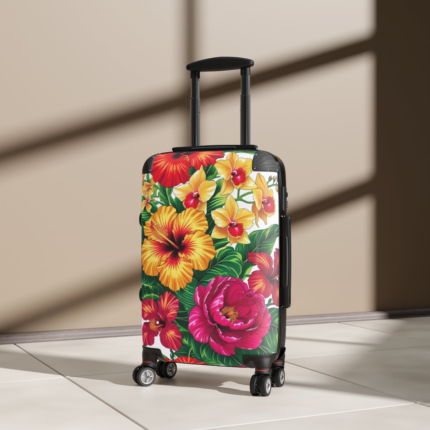Nature Flowers Floral Colorful Flower Art Carry-On Suitcase - Stylish Luggage for Travelers