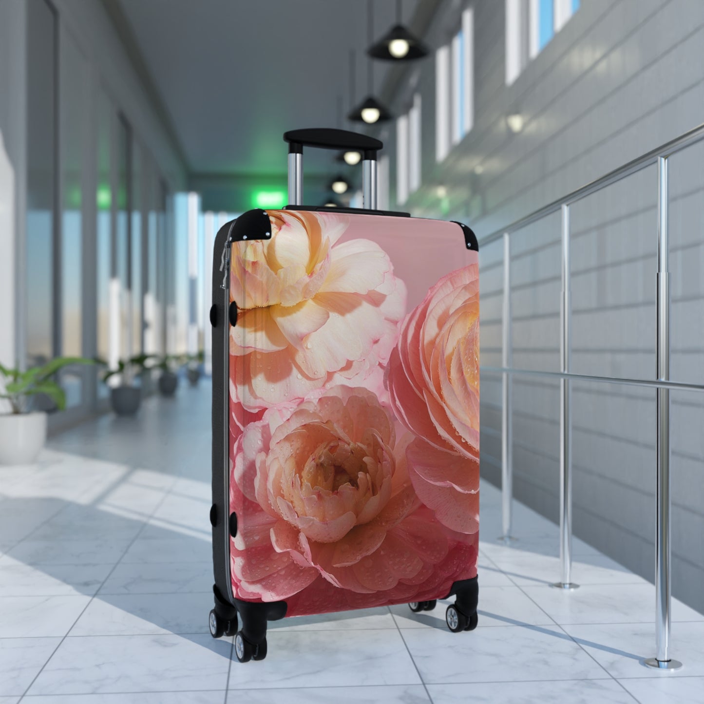 Nature Flowers Floral Ranunculus Art Carry-On Suitcase - Stylish Luggage for Travelers
