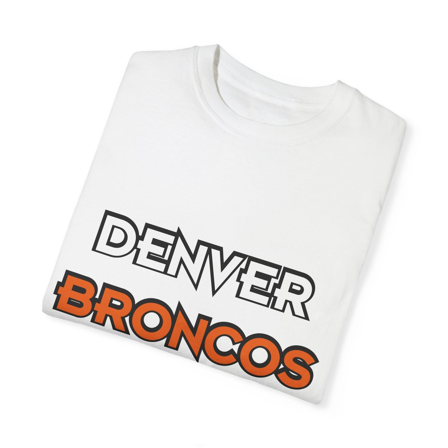 Denver Broncos Pride Garment-Dyed T-Shirt – Premium Cotton Tee for Customization