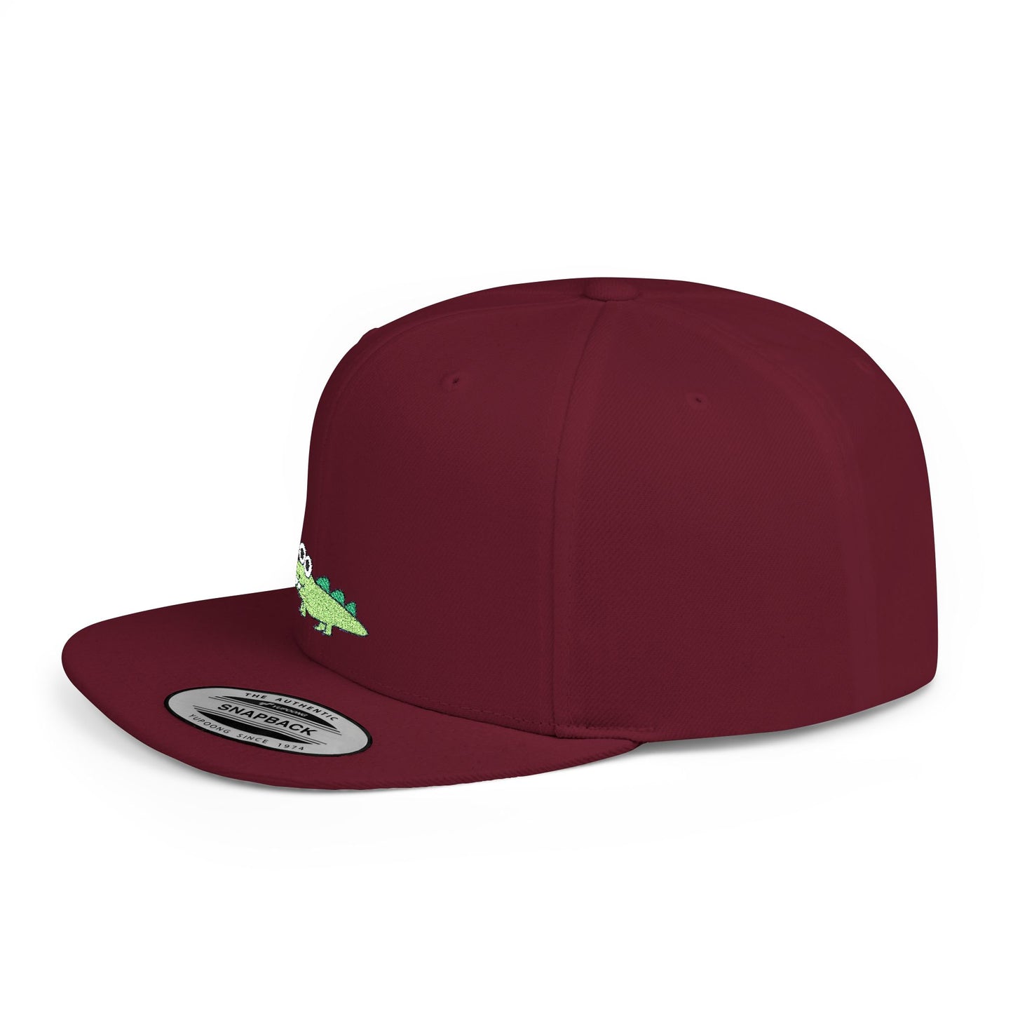 Icons Embroidered Crocodile Flat Bill Snapback – Lightweight, Custom Fit, Premium Quality