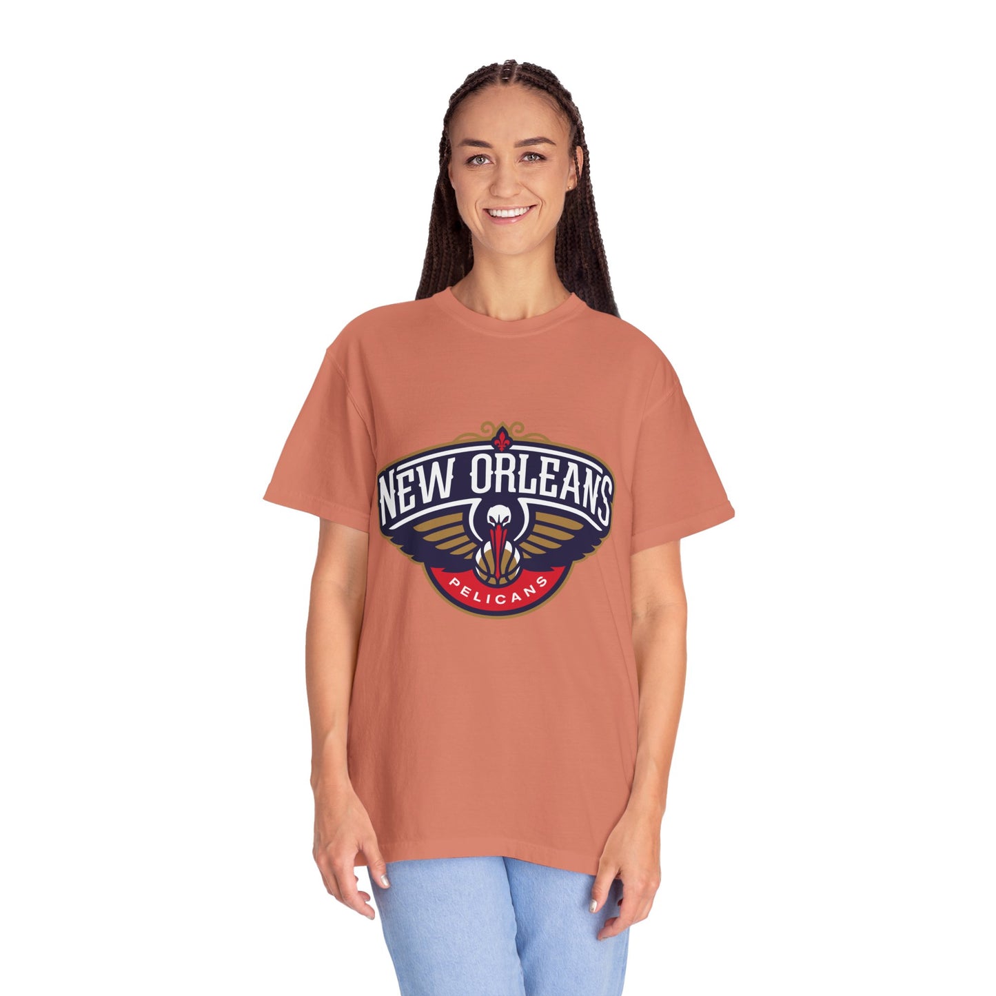 New Orleans Pelicans Garment-Dyed T-Shirt – Premium Cotton Tee for Customization