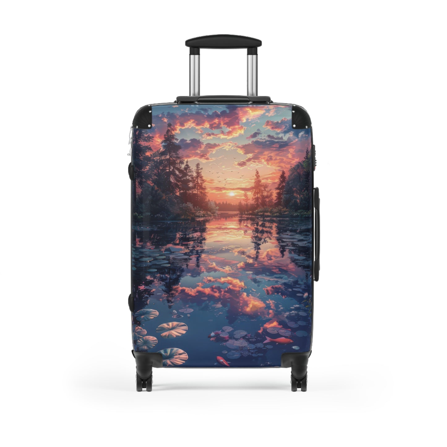 Nature Sunset Tranquil Art Carry-On Suitcase - Stylish Luggage for Travelers